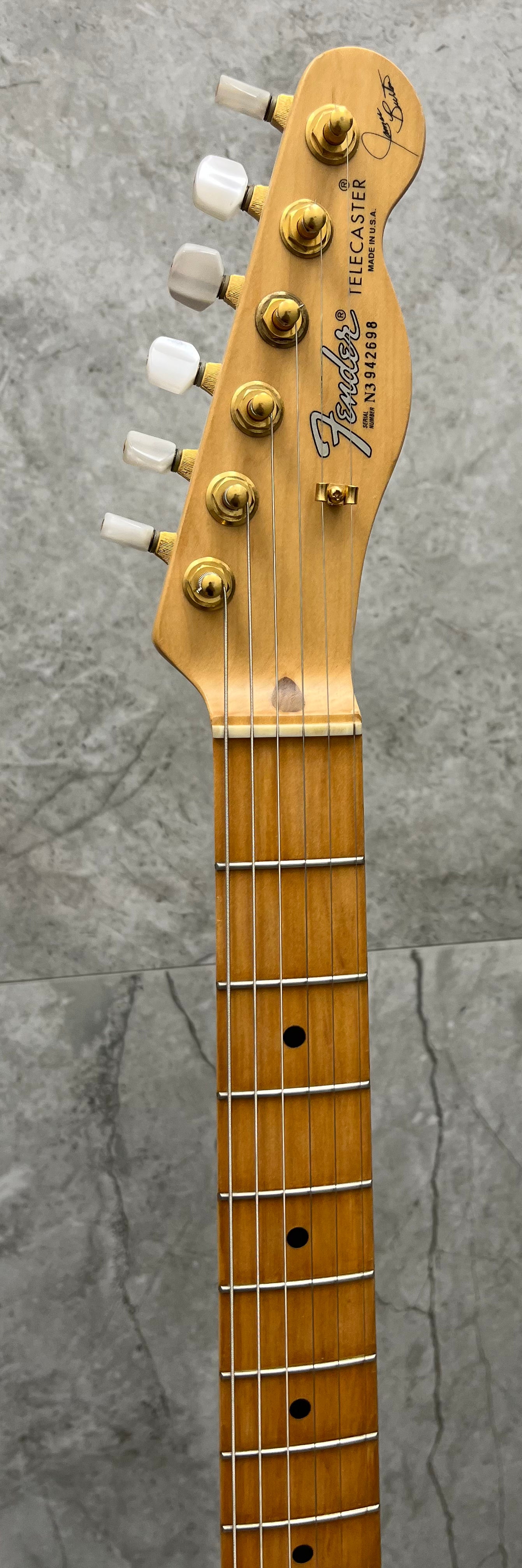 Fender USA 1993 James Burton Telecaster Black and Gold Paisley USED SERIAL NUMBER N3942698 - 7 LBS 6 OZ