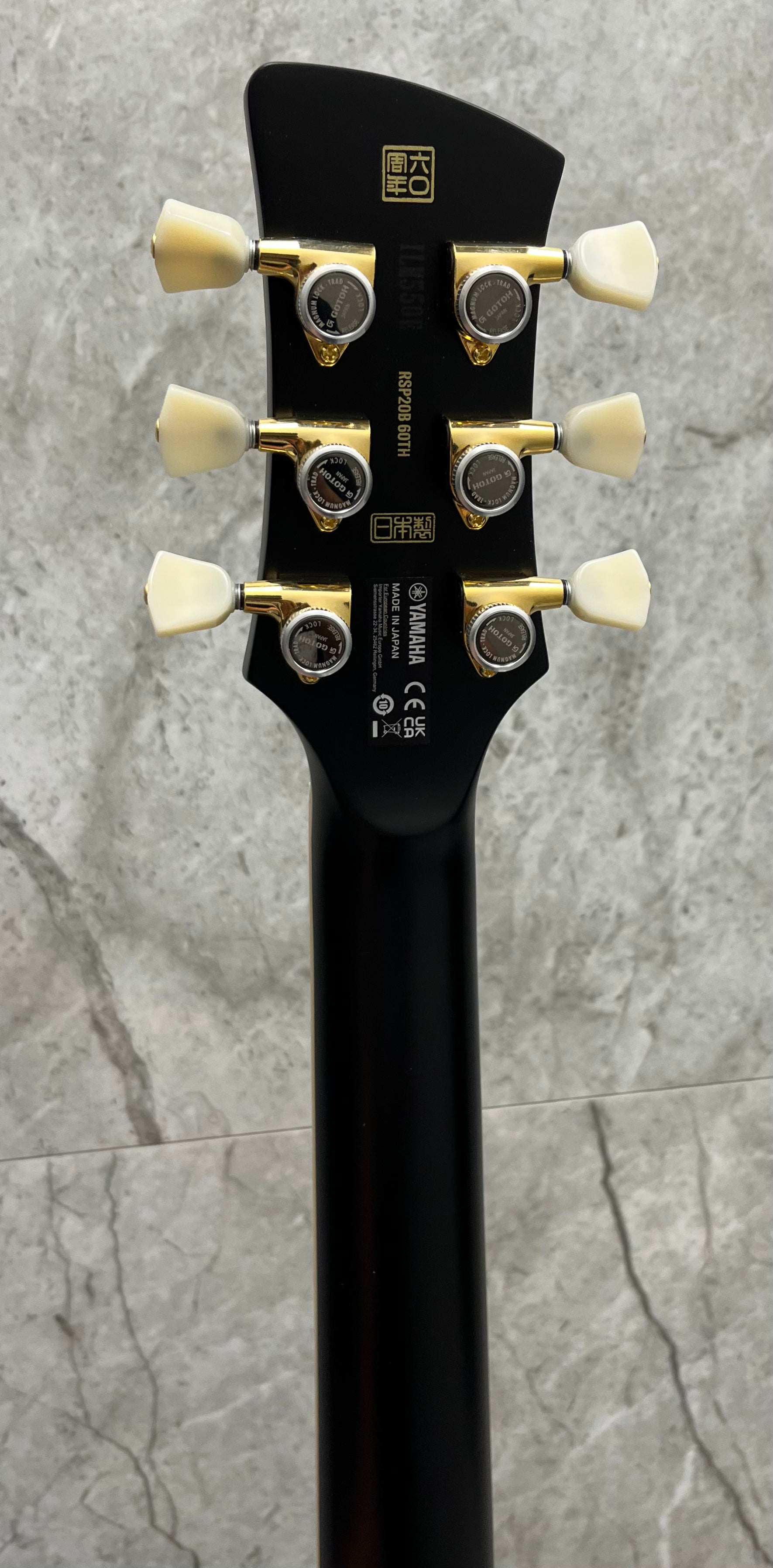 YAMAHA LIMITED EDITION #14 OF 200 REVSTAR 60TH ANNIVERSARY MODEL MADE IN JAPAN NOBLE BLACK BURST RSP20B SERIAL NUMBER ILM550E - 8 LBS 1 OZ