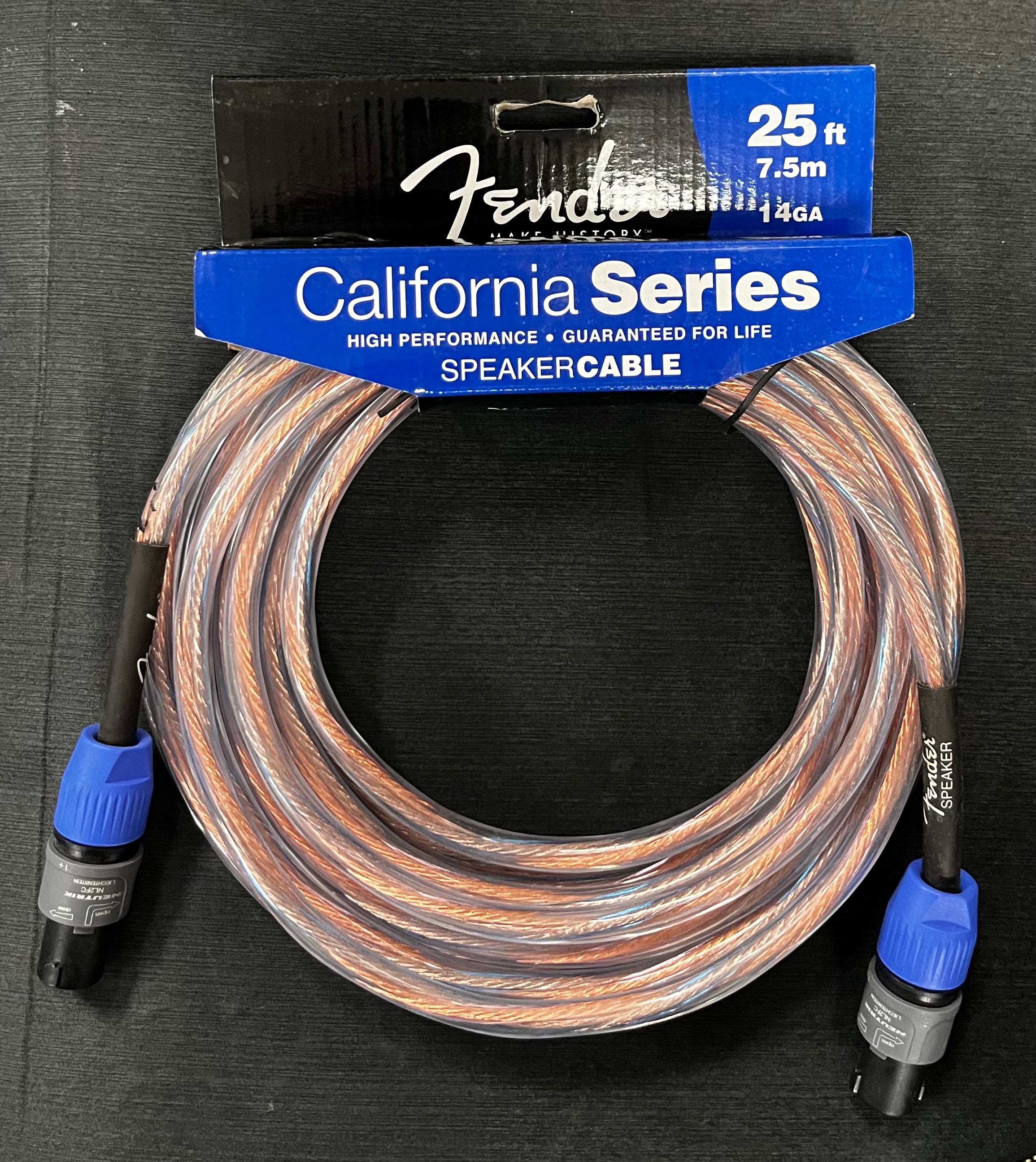 Fender 25 Foot 14 GAUGE SPEAKER CABLE SPEAKON TO SPEAKON 0992514030