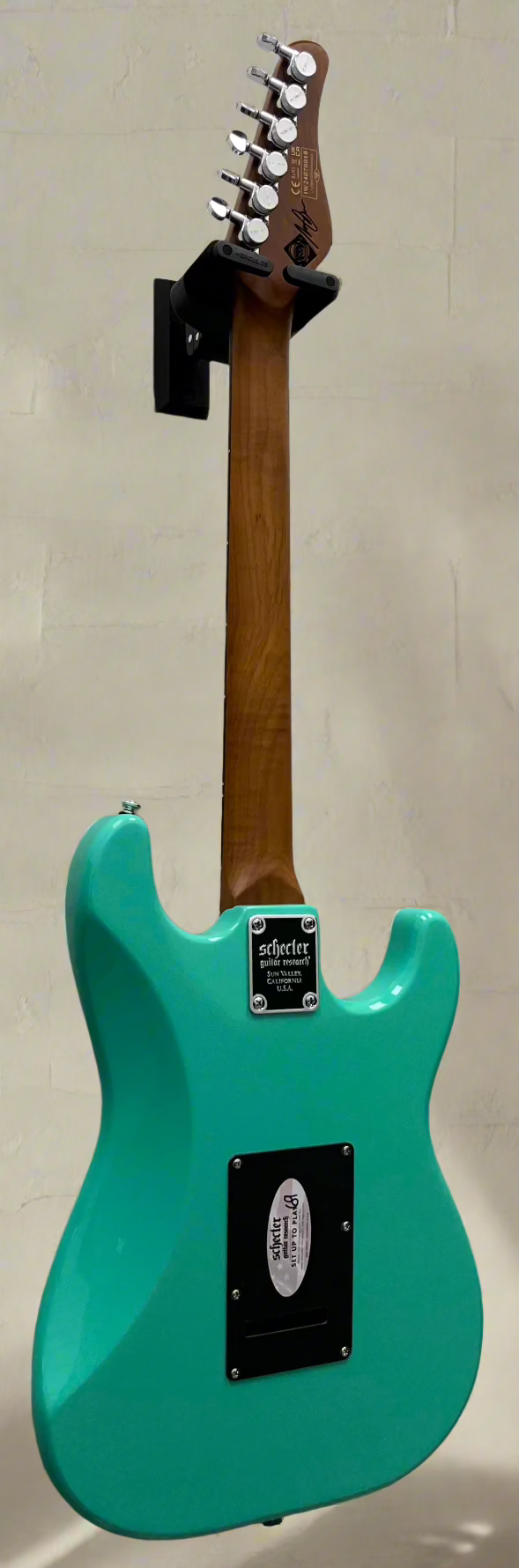 Schecter Nick Johnston TRAD HSS 6 String Left Handed Electric Guitar, Atomic Green 1543-SHC SERIAL NUMBER IW24070018 - 8.4 LBS