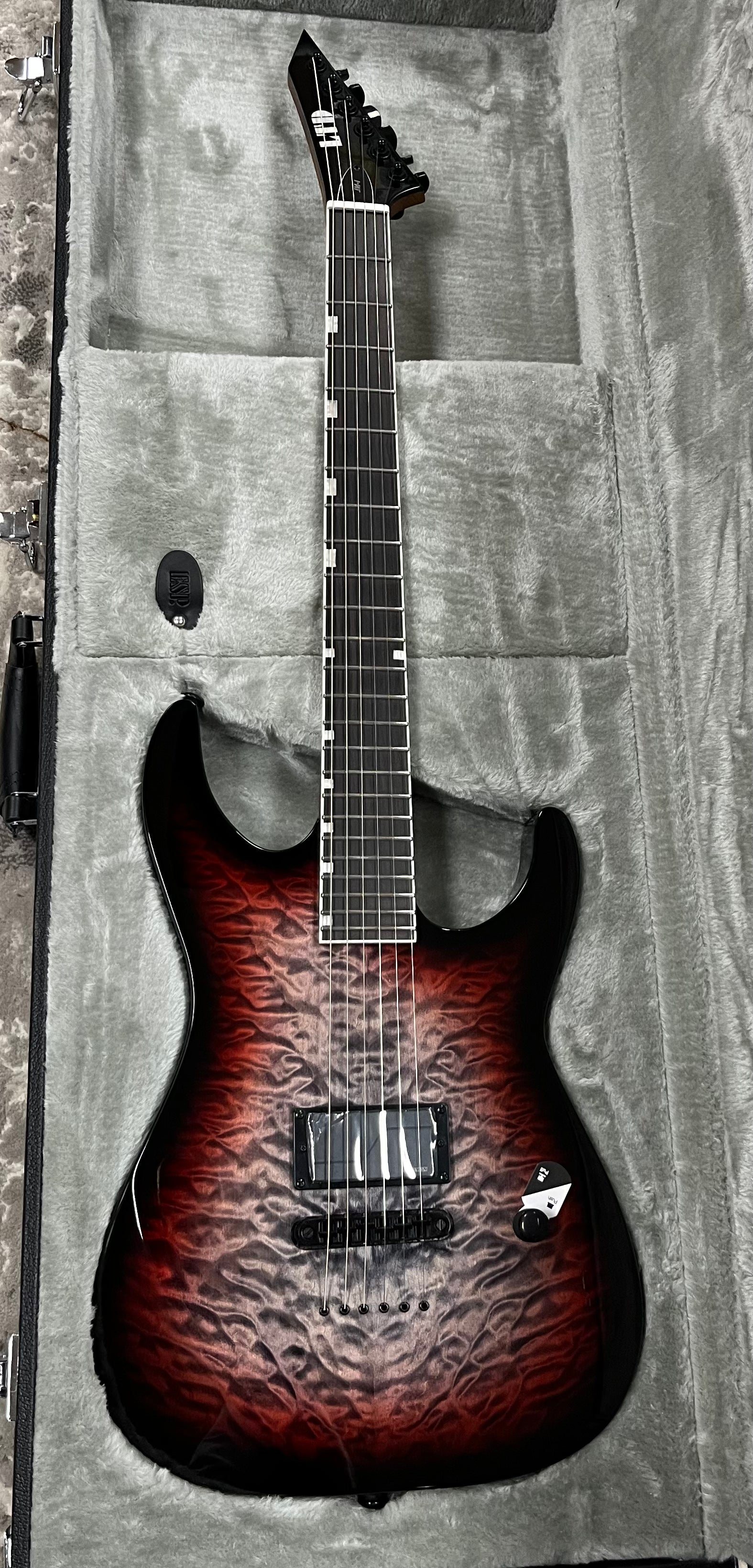 ESP LTD Josh Middleton JM-I Signature Electric Guitar - Deep Blood Moon W/ HARDSHELL CASE JMIQMDBLM SERIAL NUMBER W25042314 - 7.4 LBS