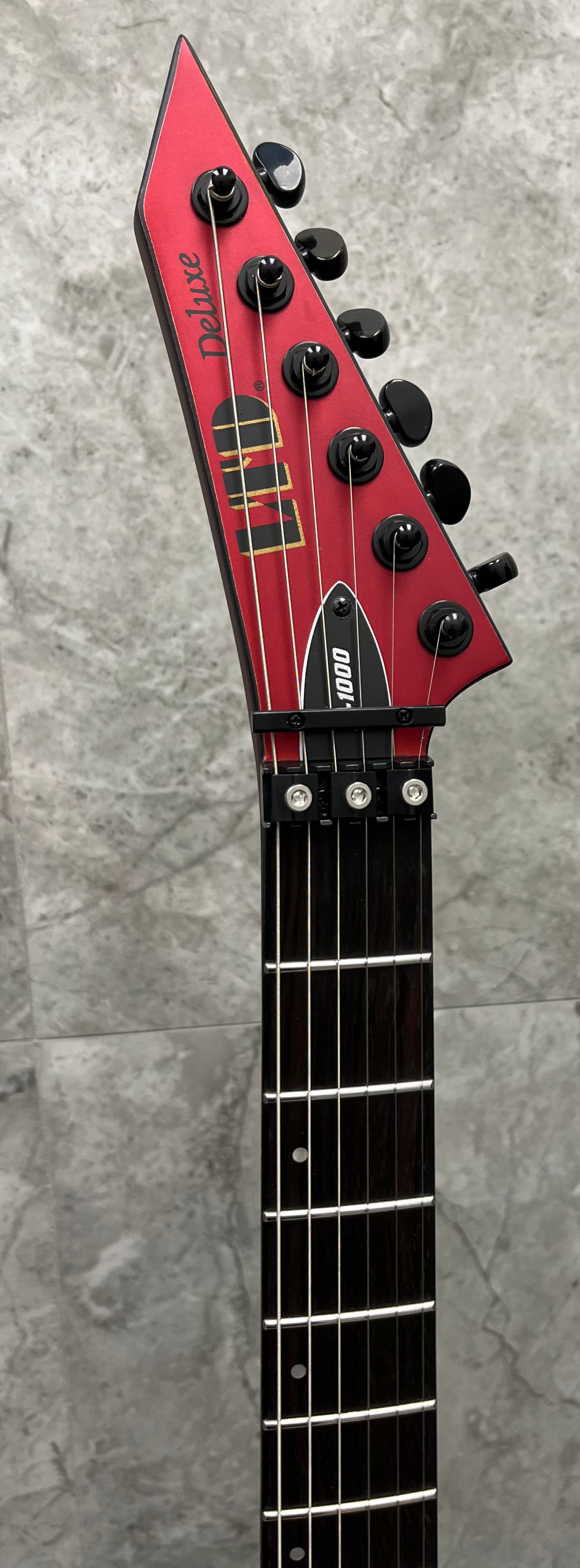 ESP LTD M-1000 Electric Guitar M1000 Candy Apple Red Satin LM1000CARS SERIAL NUMBER W24090341 - 8.2 LBS