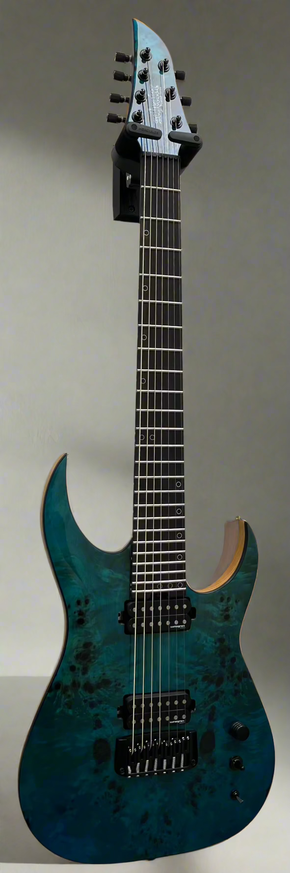 Schecter Keith Merrow KM-7 MK-III Artist L 7 String Electric Guitar, Lagoon Fade 878-SHC SERIAL NUMBER W24100211 - 7.8 LBS