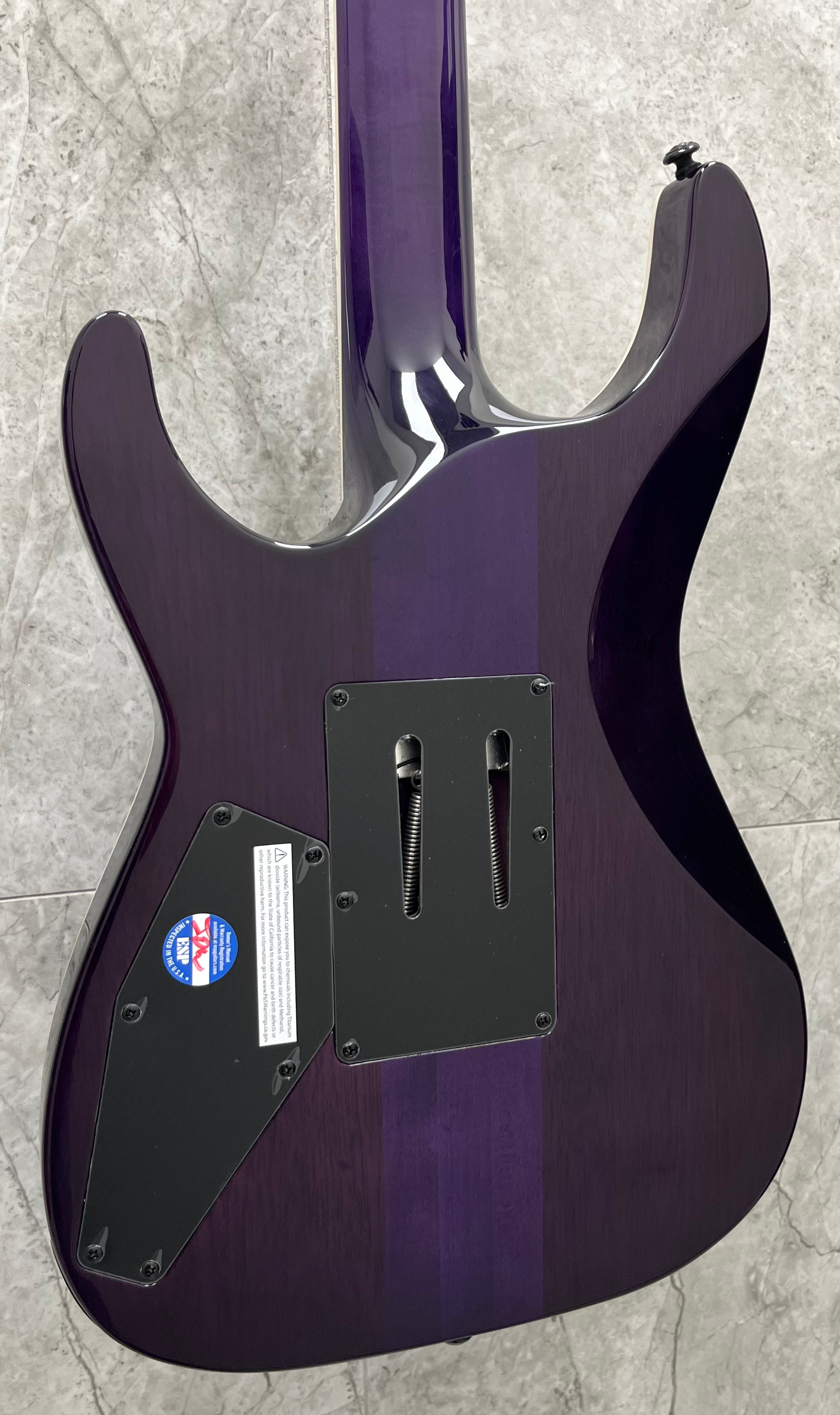 ESP LTD Andy LaRocque ALR-II Signature Electric Guitar - See thru Purple LALRIIQMSTP SERIAL NUMBER W25040911 - 8.4 LBS