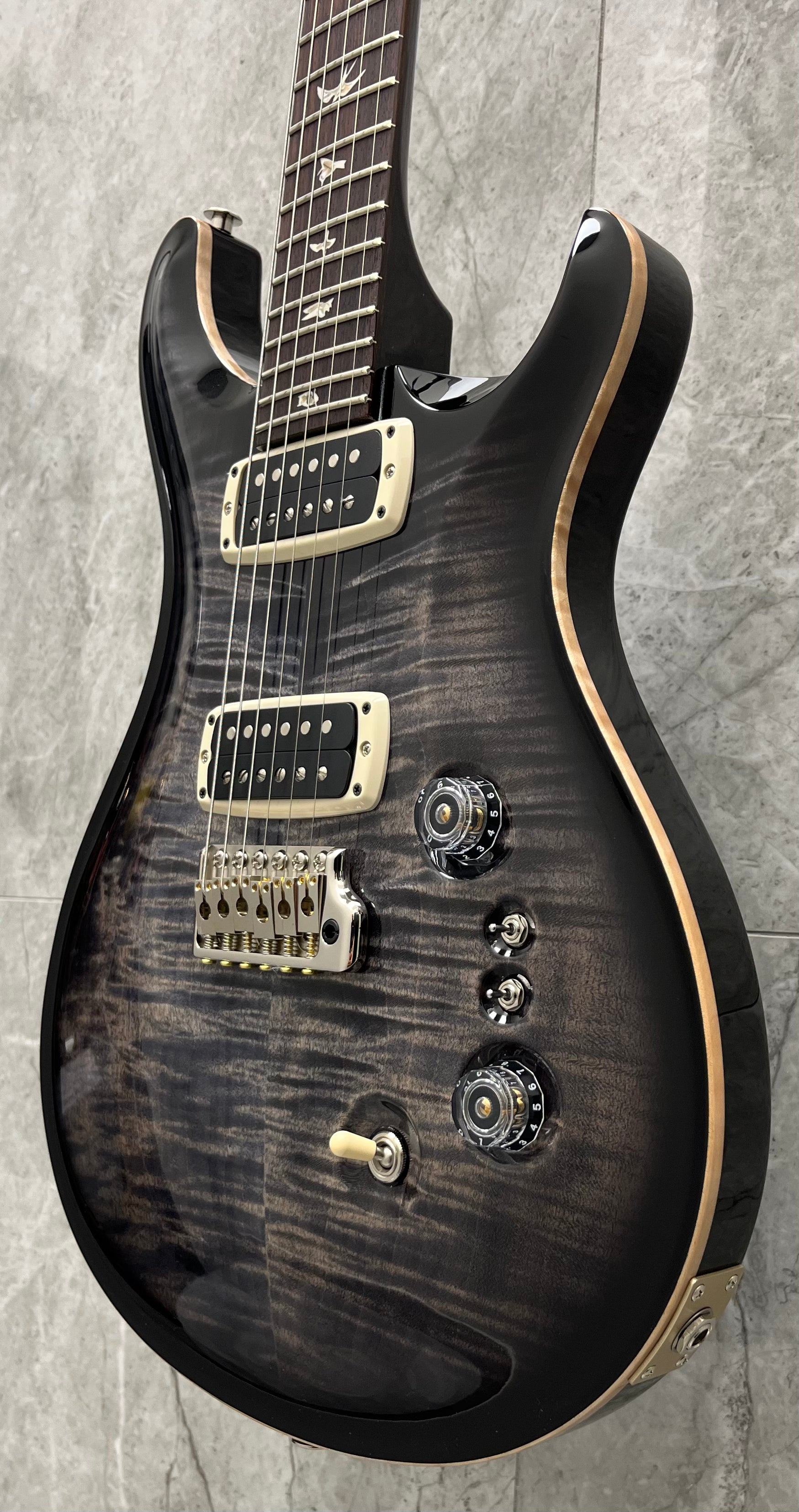 PRS Custom 24-08 MADE IN THE USA Electric Guitar w Hardshell Case CB - Charcoal Burst 112792::CB: