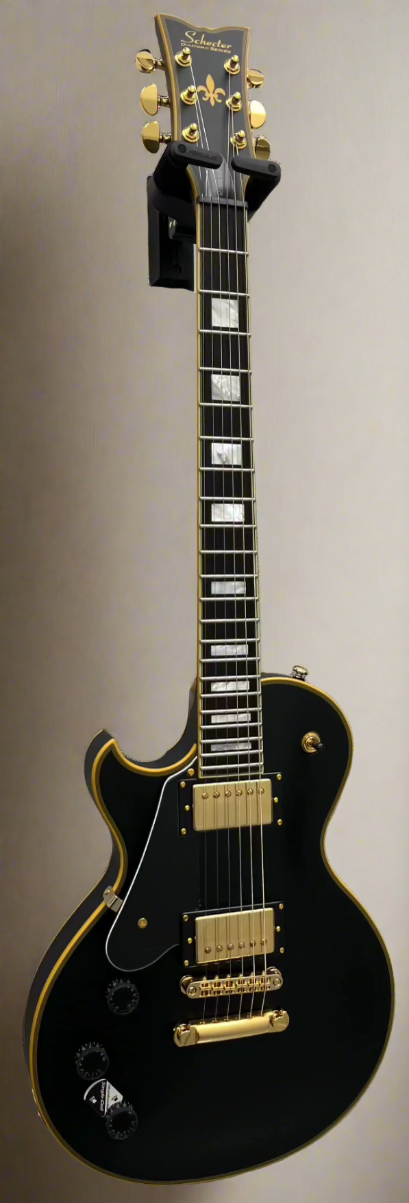 Schecter Solo II Custom Left Handed Electric Guitar Aged Black Satin 662-SHC SERIAL NUMBER W22041572 - 8.2 LBS