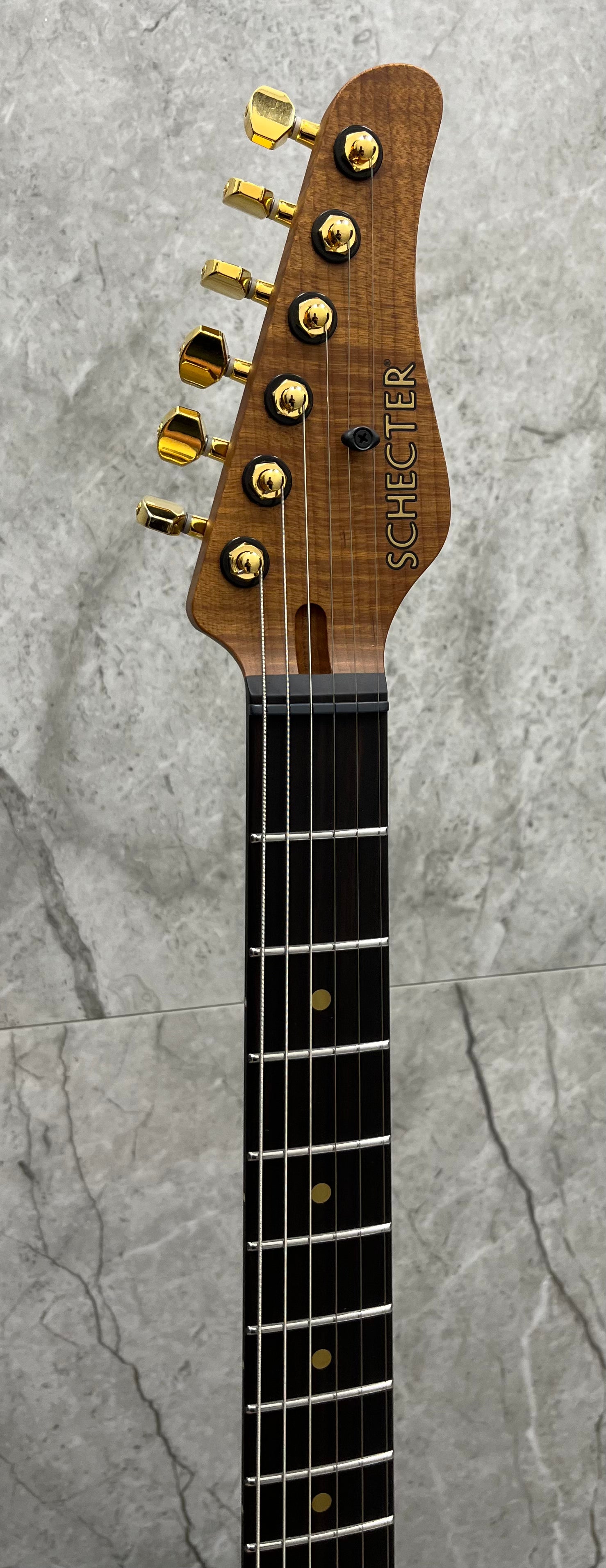 Schecter USA CUSTOM SHOP CET 50th Anniversary Limited Edition Golden Anniversary 7400-SHC SERIAL NUMBER 26-01026 - 8 LBS 6 OZ NUMBER 26 OUT OF 50