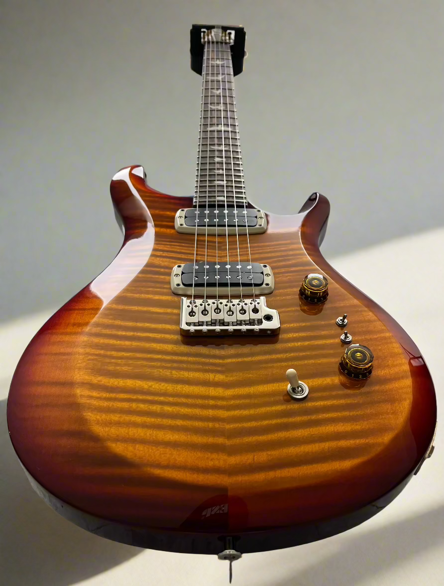 PRS Guitars MADE IN THE USA S2 Custom 24-08 Electric Guitar with Gig Bag - Dark Cherry Sunburst 112819::DS: SERIAL NUMBER 25 S2081607 - 8.0 LBS
