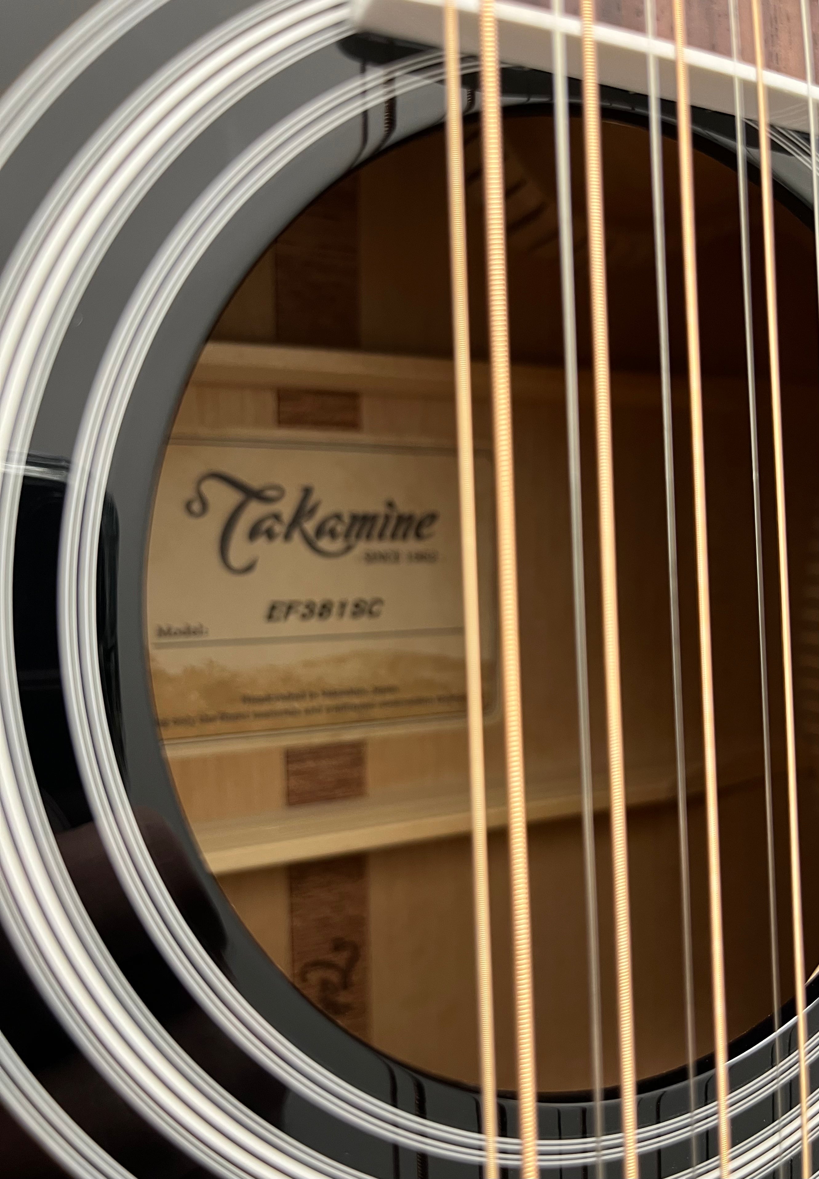 Takamine 12 String Made In Japan Acoustic Electric Cutaway Guitar with Case EF381SC