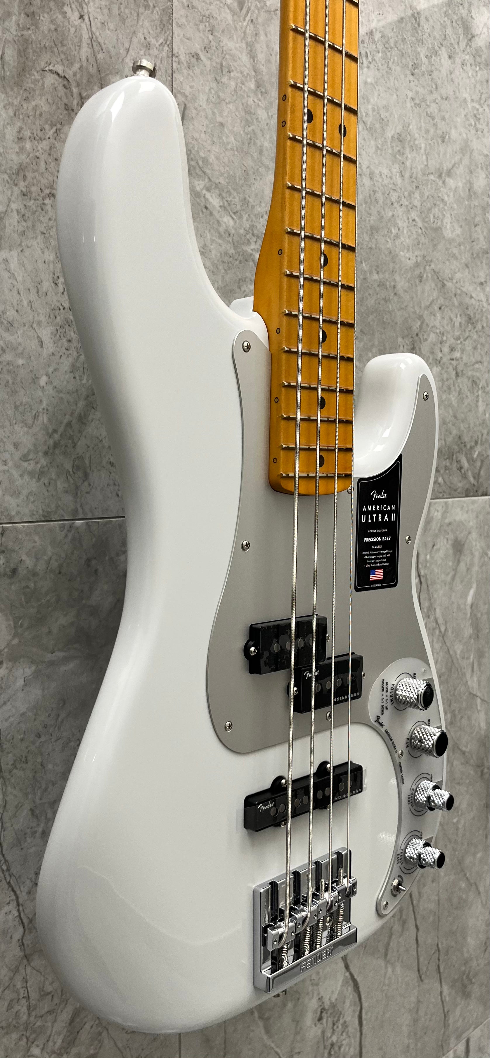 Fender American Ultra II Precision Bass Maple Fingerboard, Avalanche 0199102796