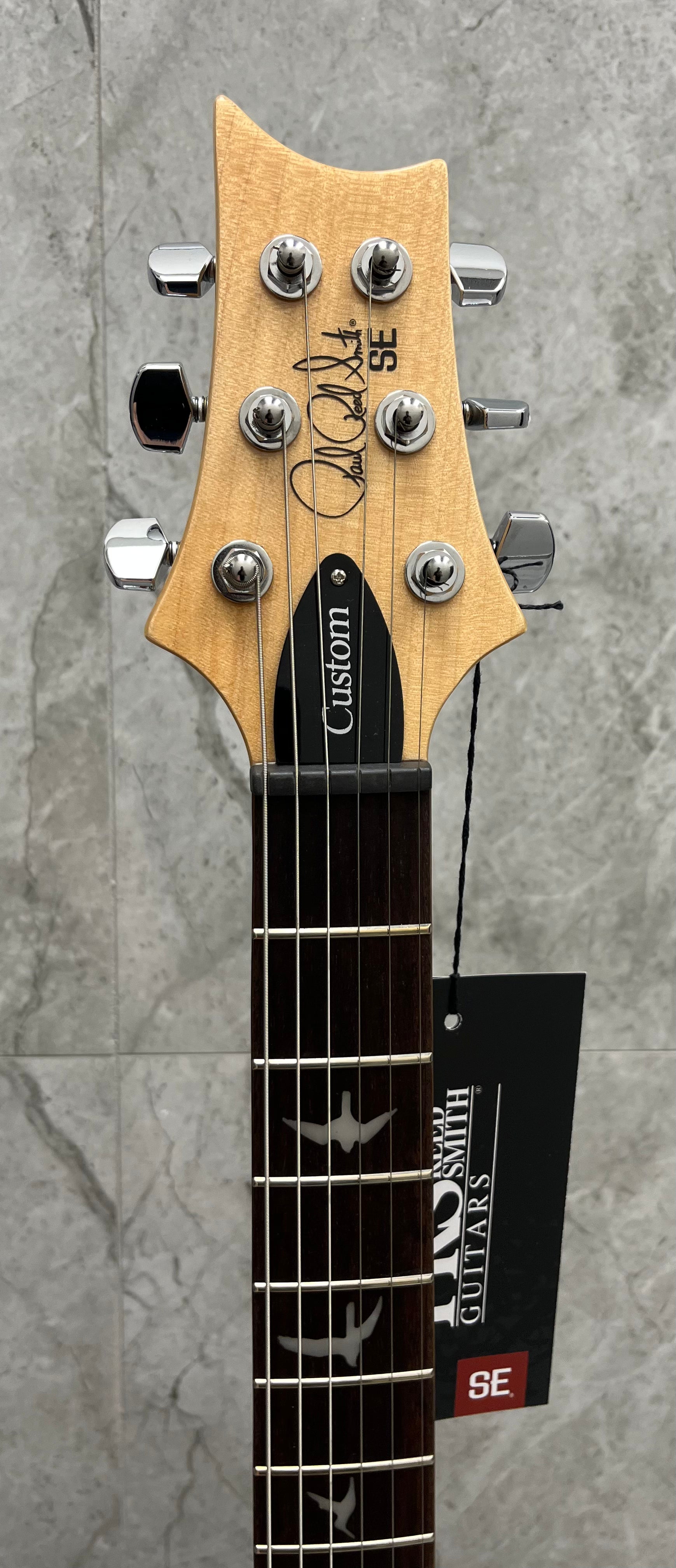 PRS GUITARS SE Custom 24 W/ GIG BAG Blue Matteo / Natural back 108193:BN SERIAL NUMBER CTIG120386 - 7 LBS 12 OZ