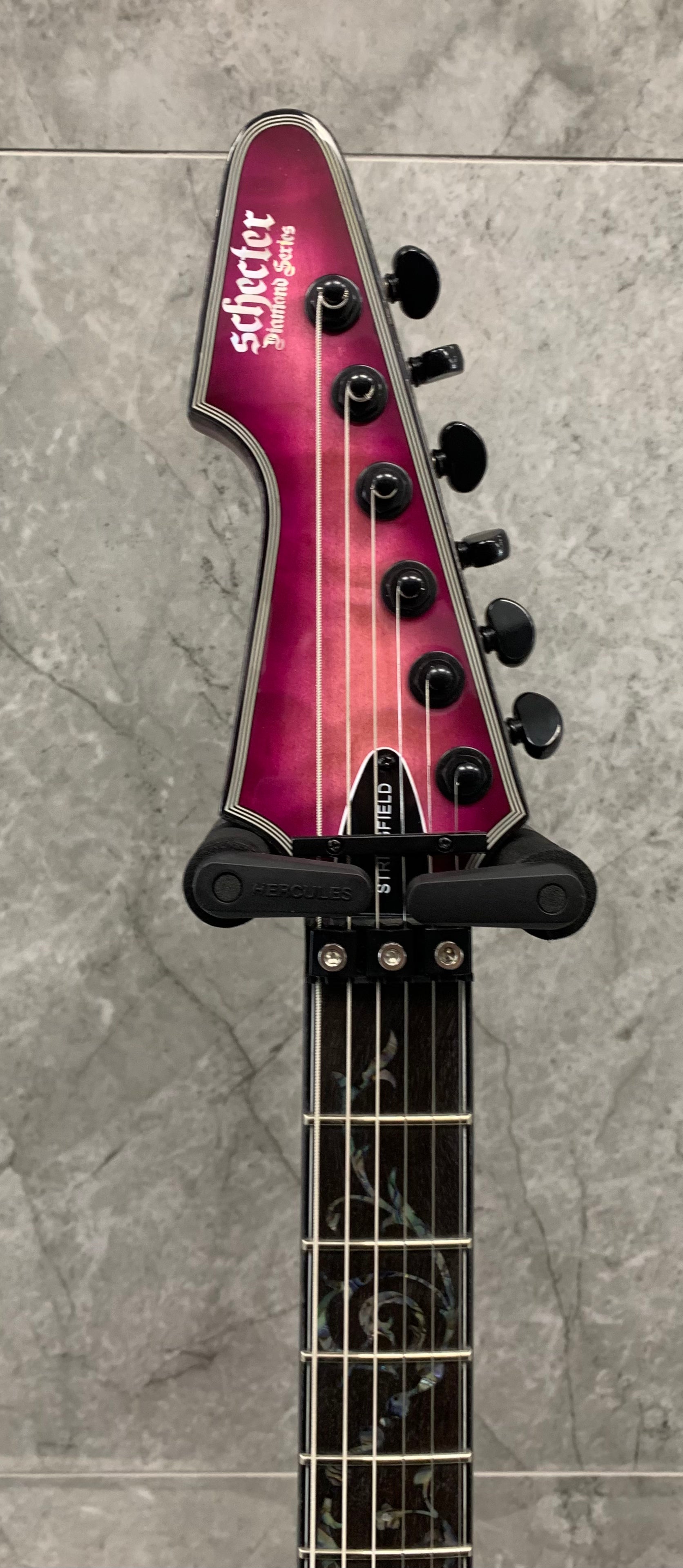 Stringfield Icon Schecter Nikki Stringfield A-6 FR S Electric Guitar, Maiden Mist 359-S ...