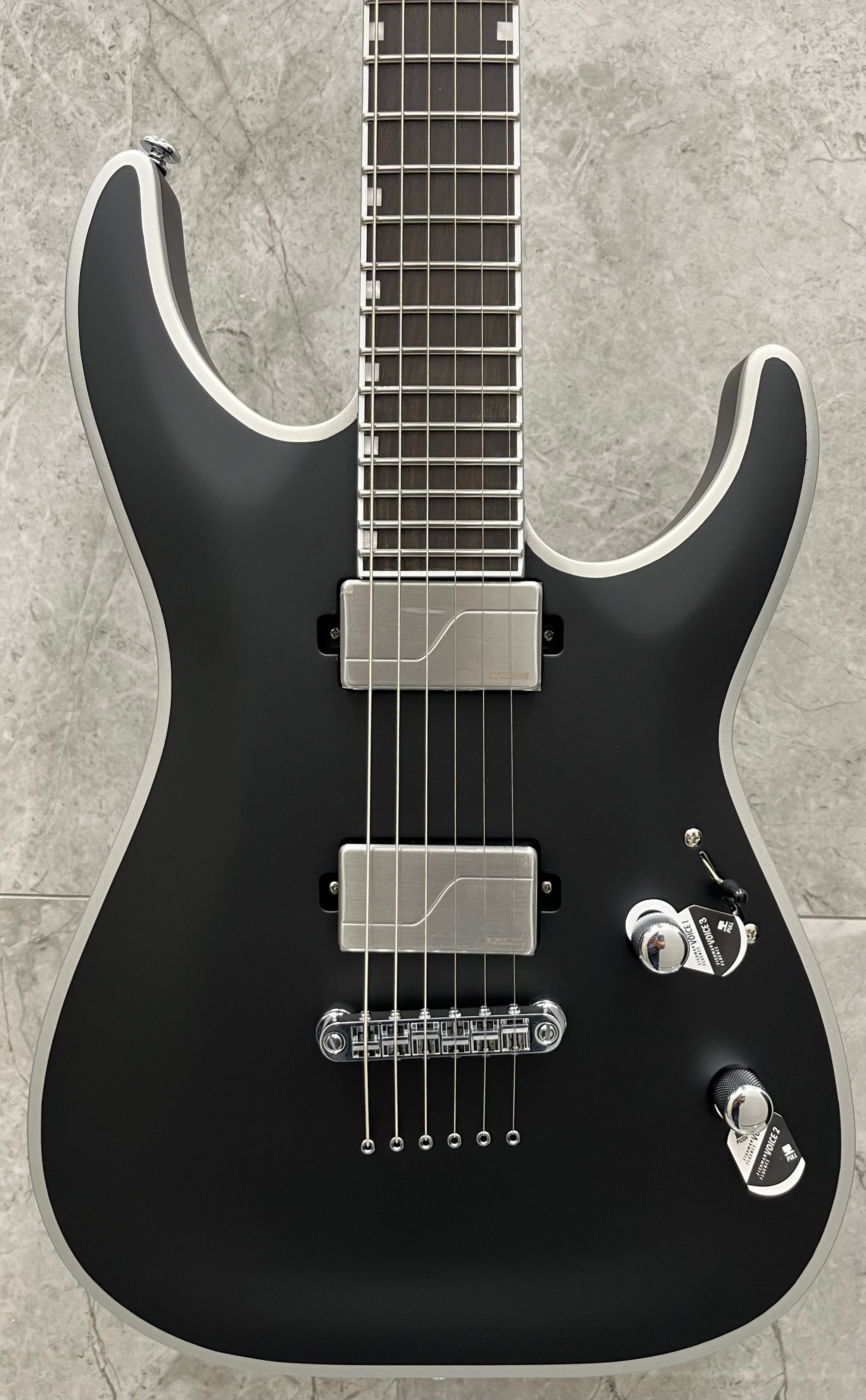 ESP LTD MH-1000NT MH1000 Electric Guitar W/ Fishman Fluence Pickups - Black  Satin BOLD BINDING LMH1000NTBBBLKS SERIAL NUMBER W25060139 - 7 LBS 4 OZ