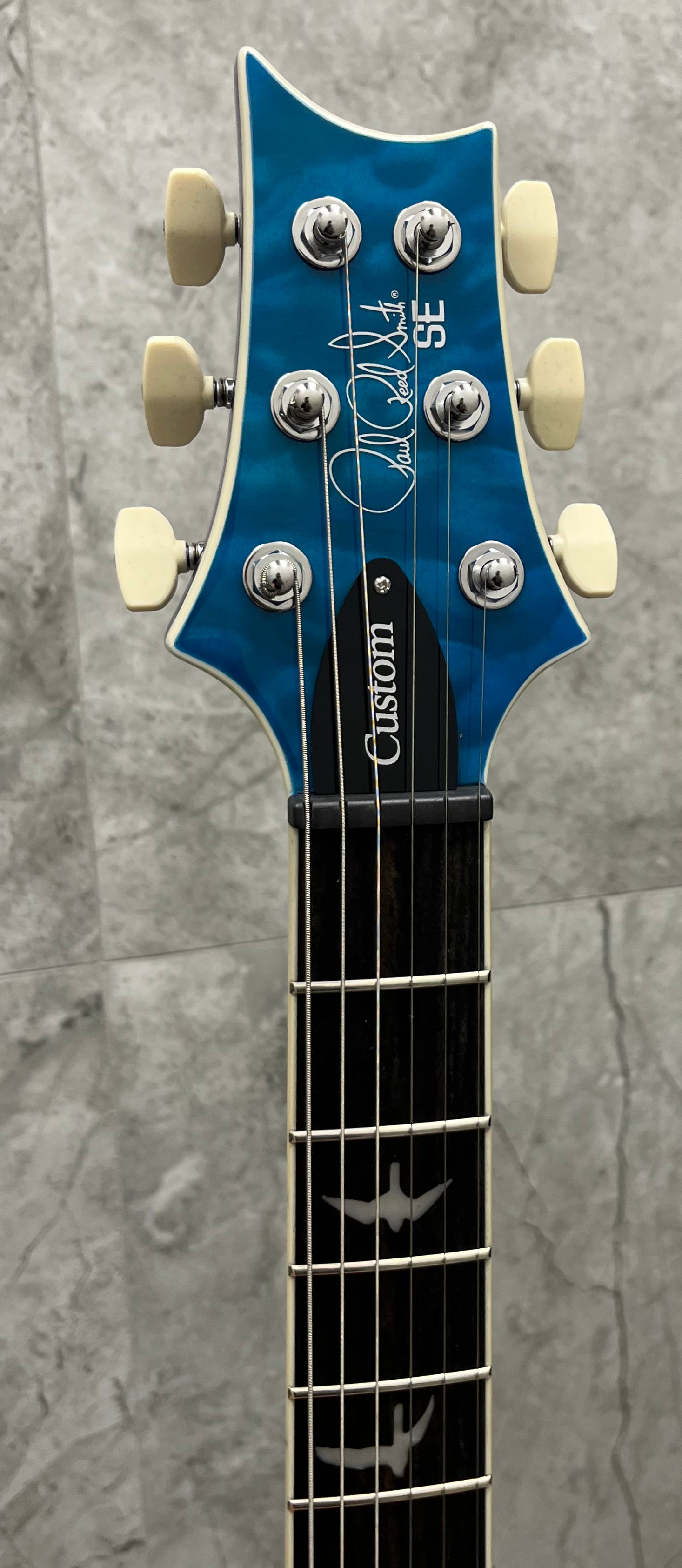 PRS GUITARS SE Custom 24-08 Quilt TOP Lake Blue 115995:LB SERIAL NUMBER CTIH052986 - 7 LBS 9 OZ