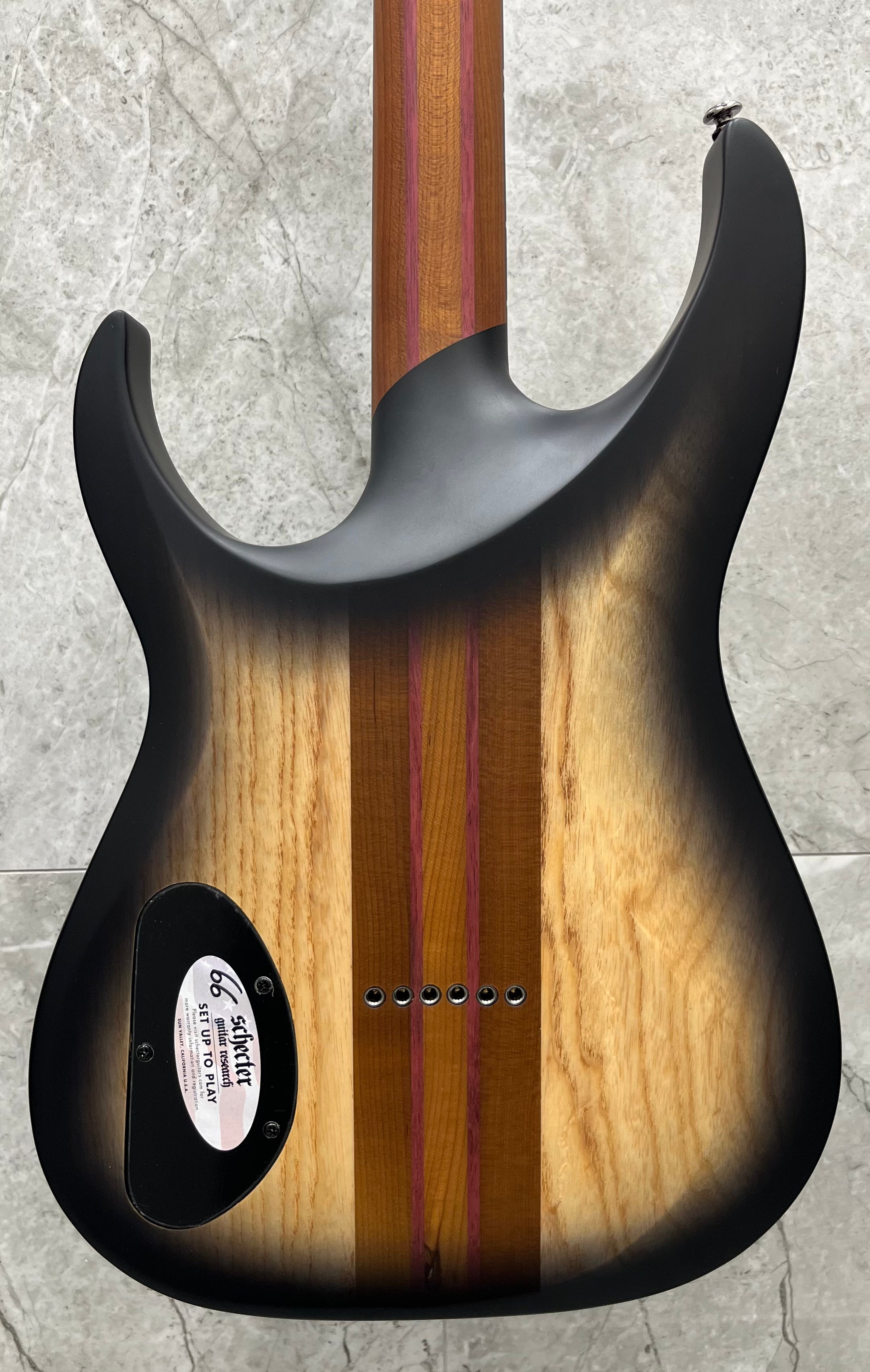 Schecter Banshee Mach-6 6 String Electric Guitar Fallout Burst Finish 1410-SHC SERIAL NUMBER W24120856 - 8.2 LBS