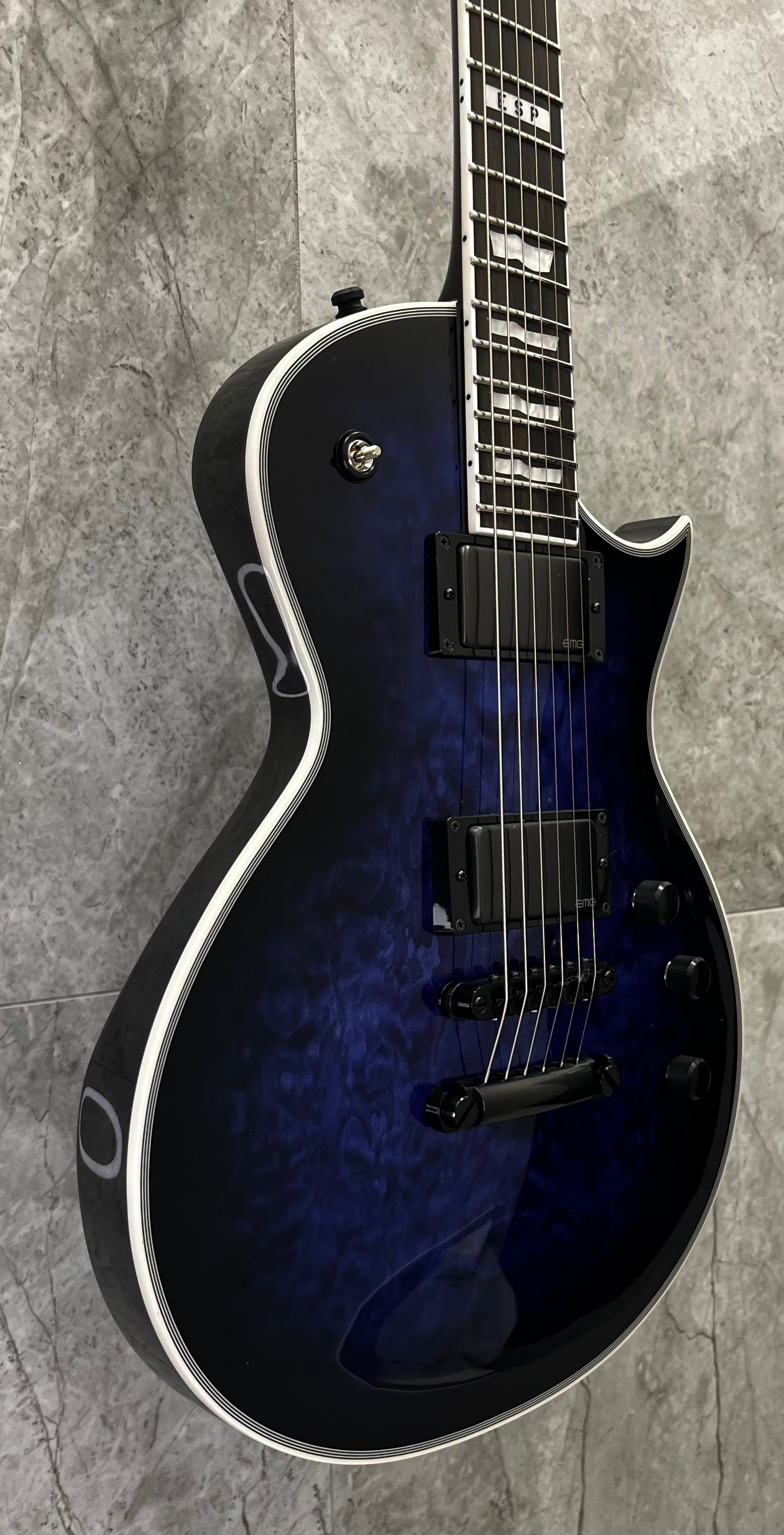 ESP E-II EII Eclipse Electric Guitar, Reindeer Blue EIIECQMRDB SERIAL NUMBER ES7645253 - 8 LBS 3 OZ
