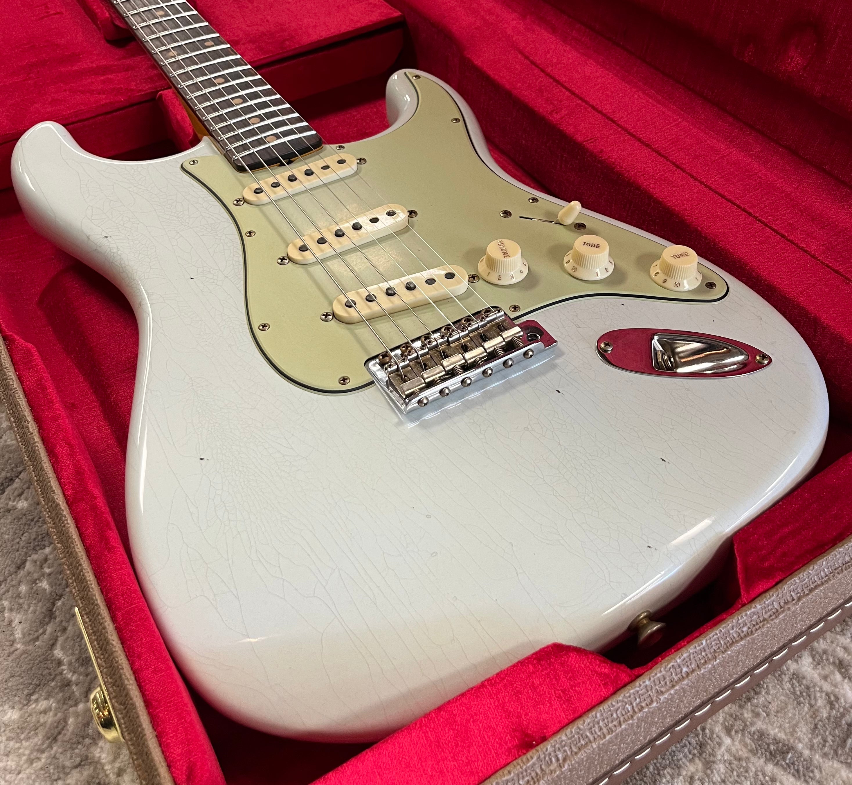 Fender USA Custom Shop 1959 Stratocaster Journeyman Relic 3A Rosewood Fingerboard, Super Faded Aged Sonic Blue 9236091089 SERIAL NUMBER CZ585865 - 7.8 LBS