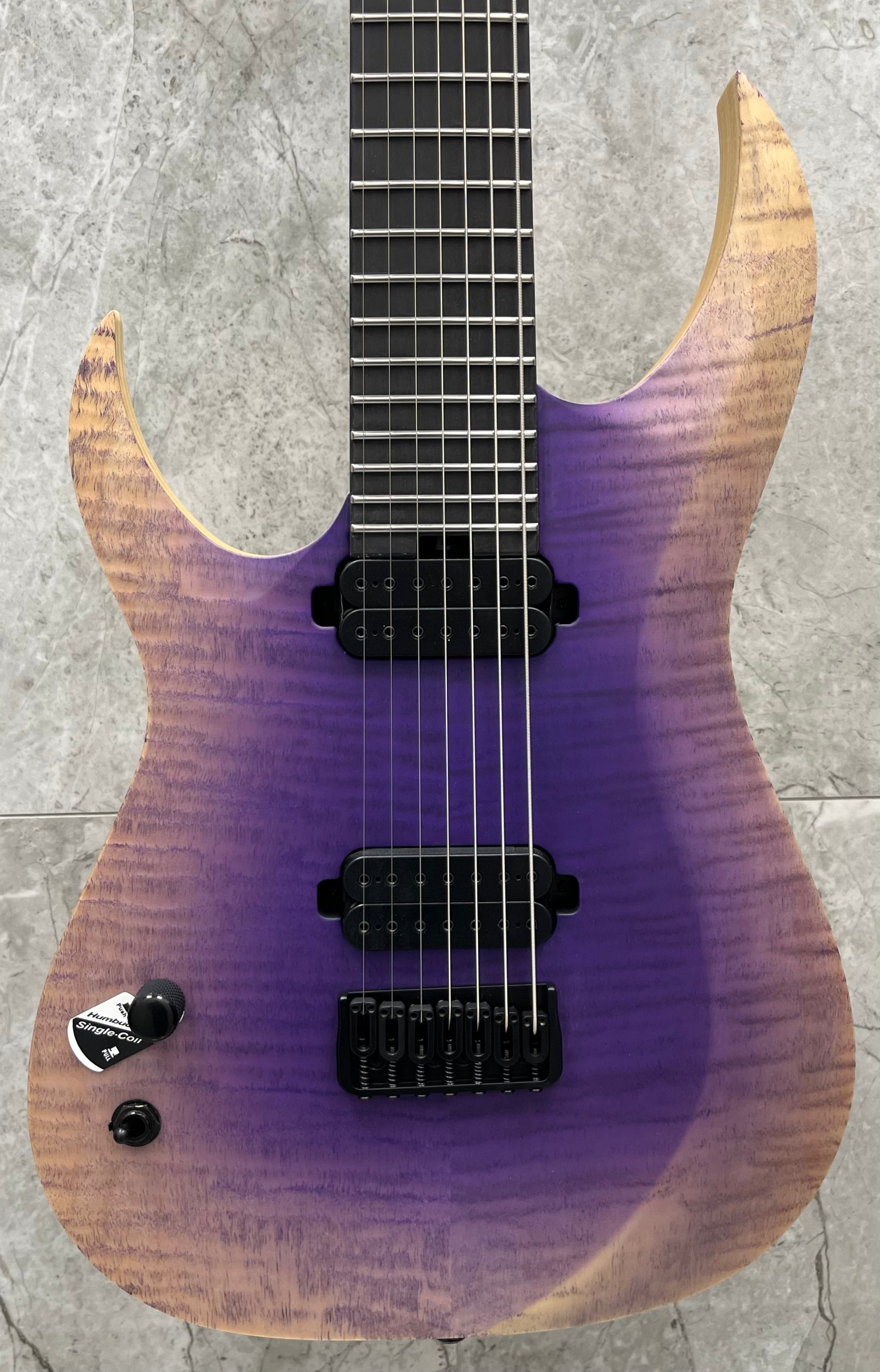 Schecter John Browne Tao-7 Left Handed 7 String Electric Guitar, Ozone Burst 636-SHC SERIAL NUMBER W25040197 - 7.0 LBS