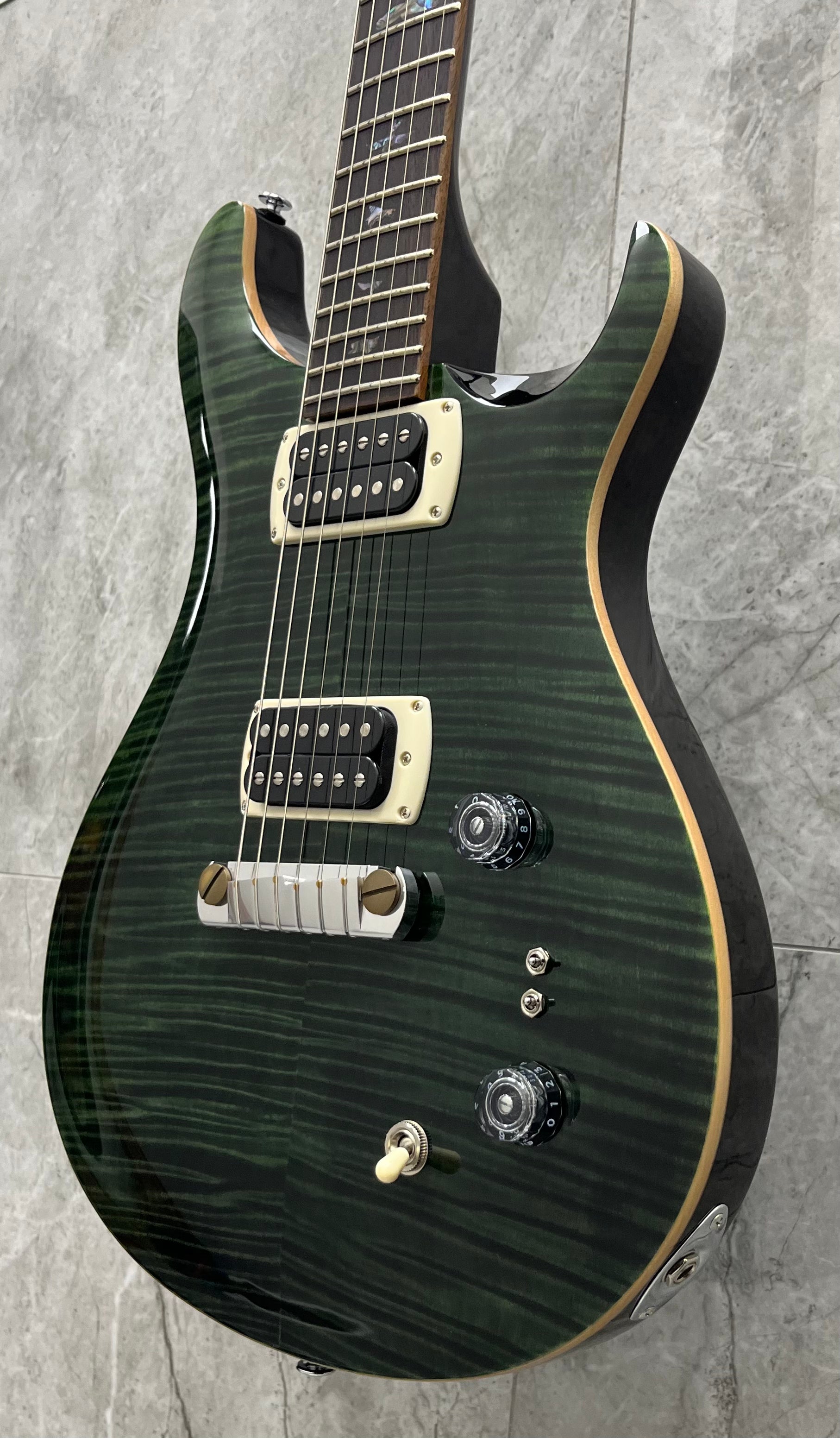 PRS Guitars SE Paul's Guitar with Gig Bag - Teal Black 115983::TK SERIAL NUMBER CTIH041688 - 6 LBS 7 OZ