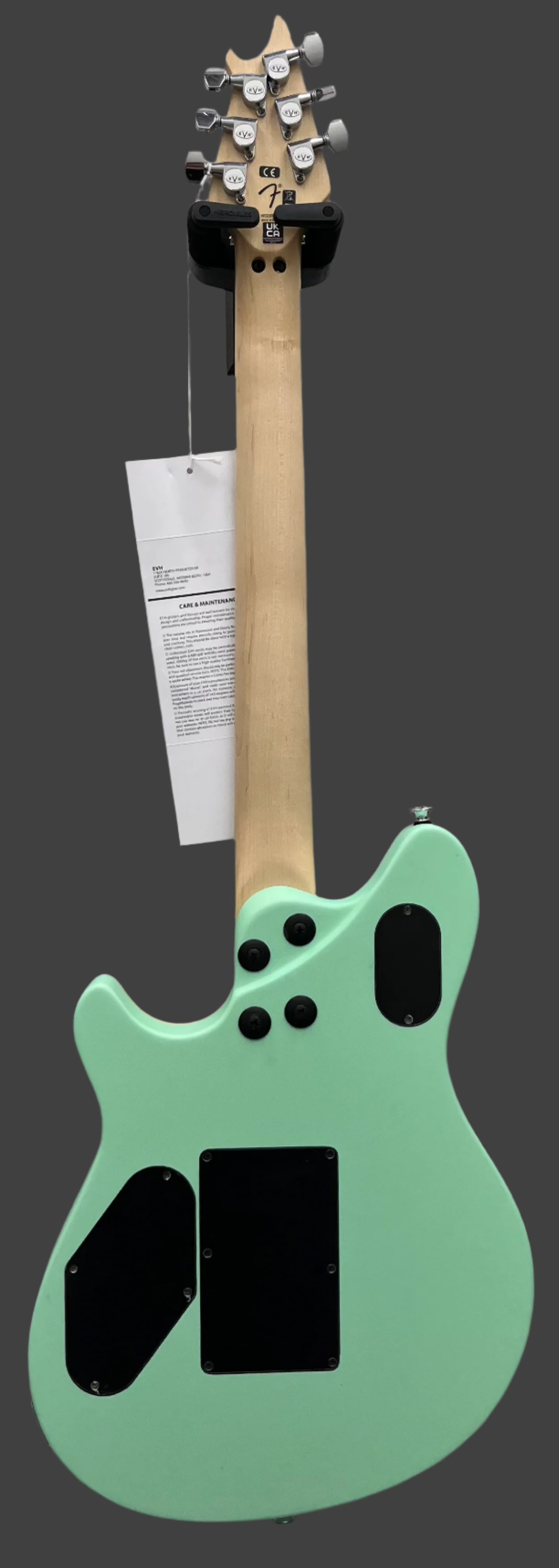 EVH Wolfgang Special Maple Fingerboard, Satin Surf Green 5107701557 SERIAL NUMBER WG220470M - 7.8 LBS