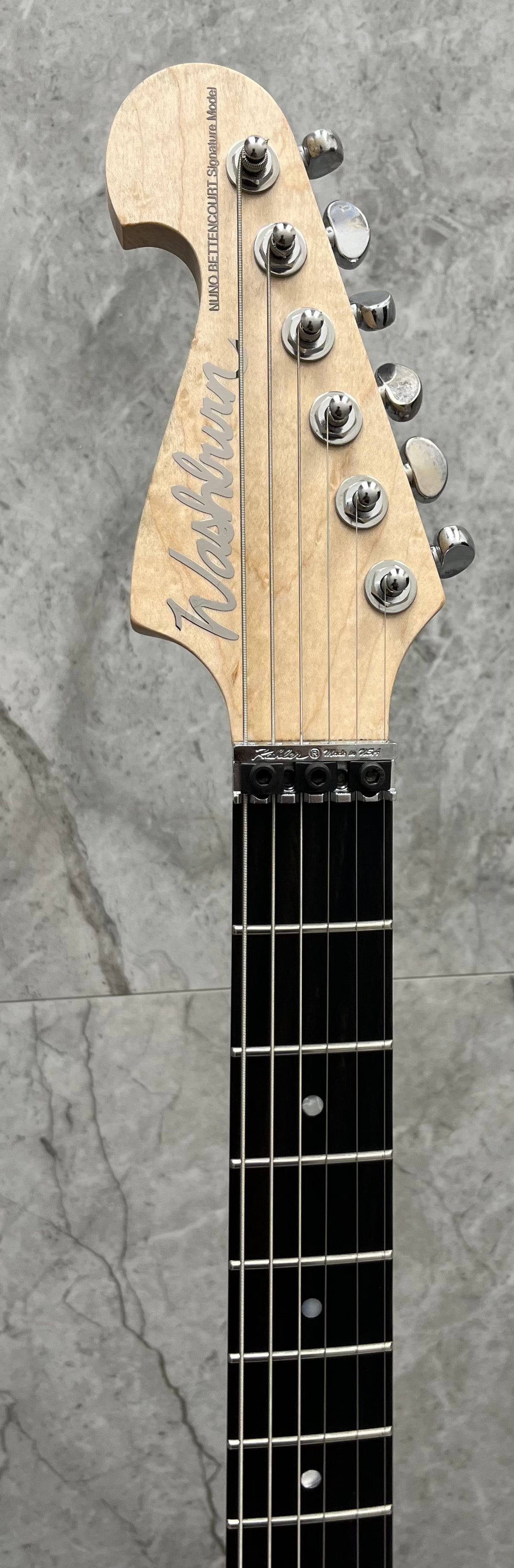 Washburn Nuno Bettencourt USA Series Electric Guitar With Hardcase, Matte Natural 4N-D SERIAL NUMBER 2510008 - 7.0 LBS