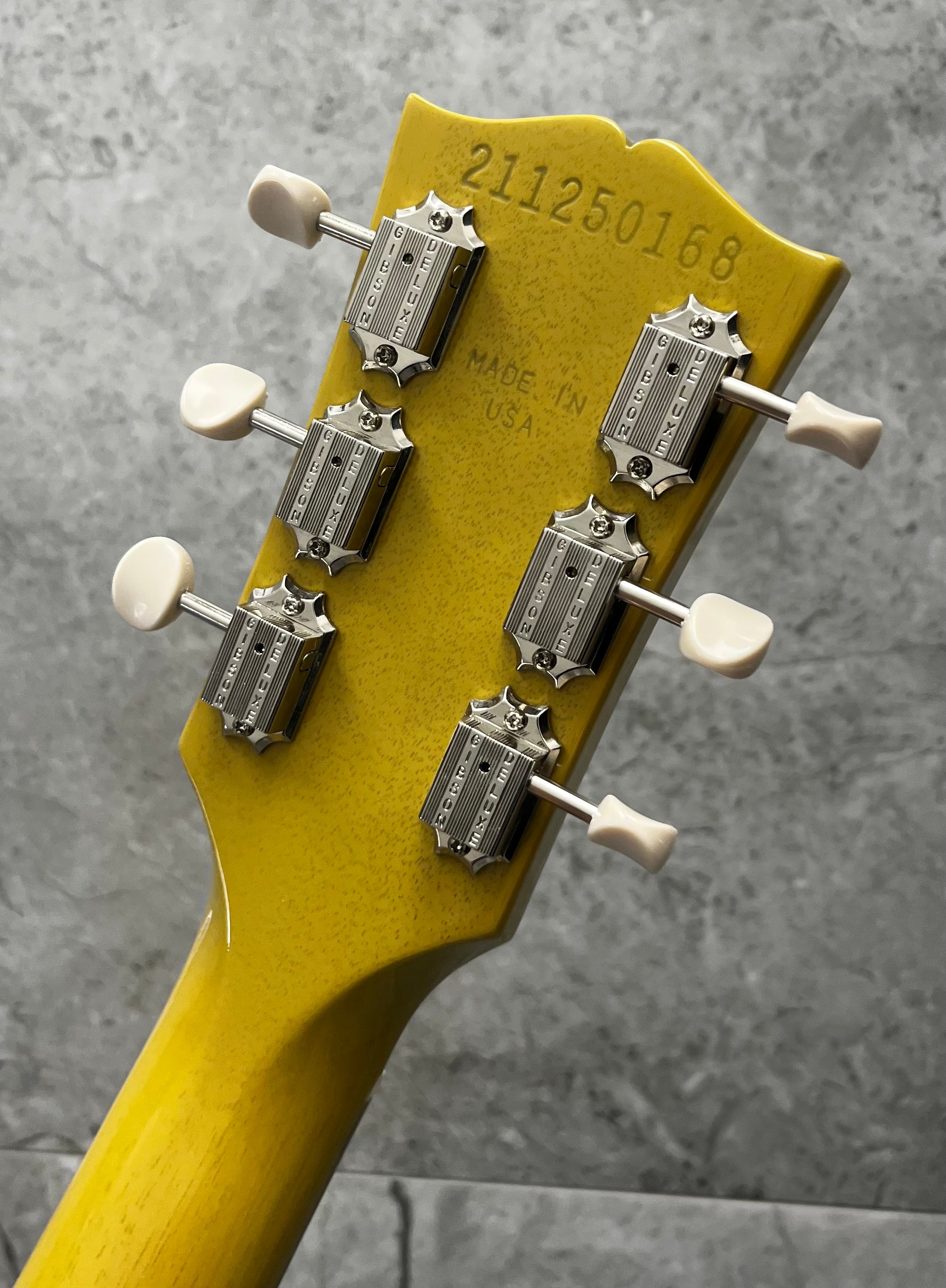 Gibson USA Les Paul JR Junior Double Cut In TV Yellow With Hard Shell Case LPJDTORT24TVNH SERIAL NUMBER 211250168 - 7 LBS 8 OZ