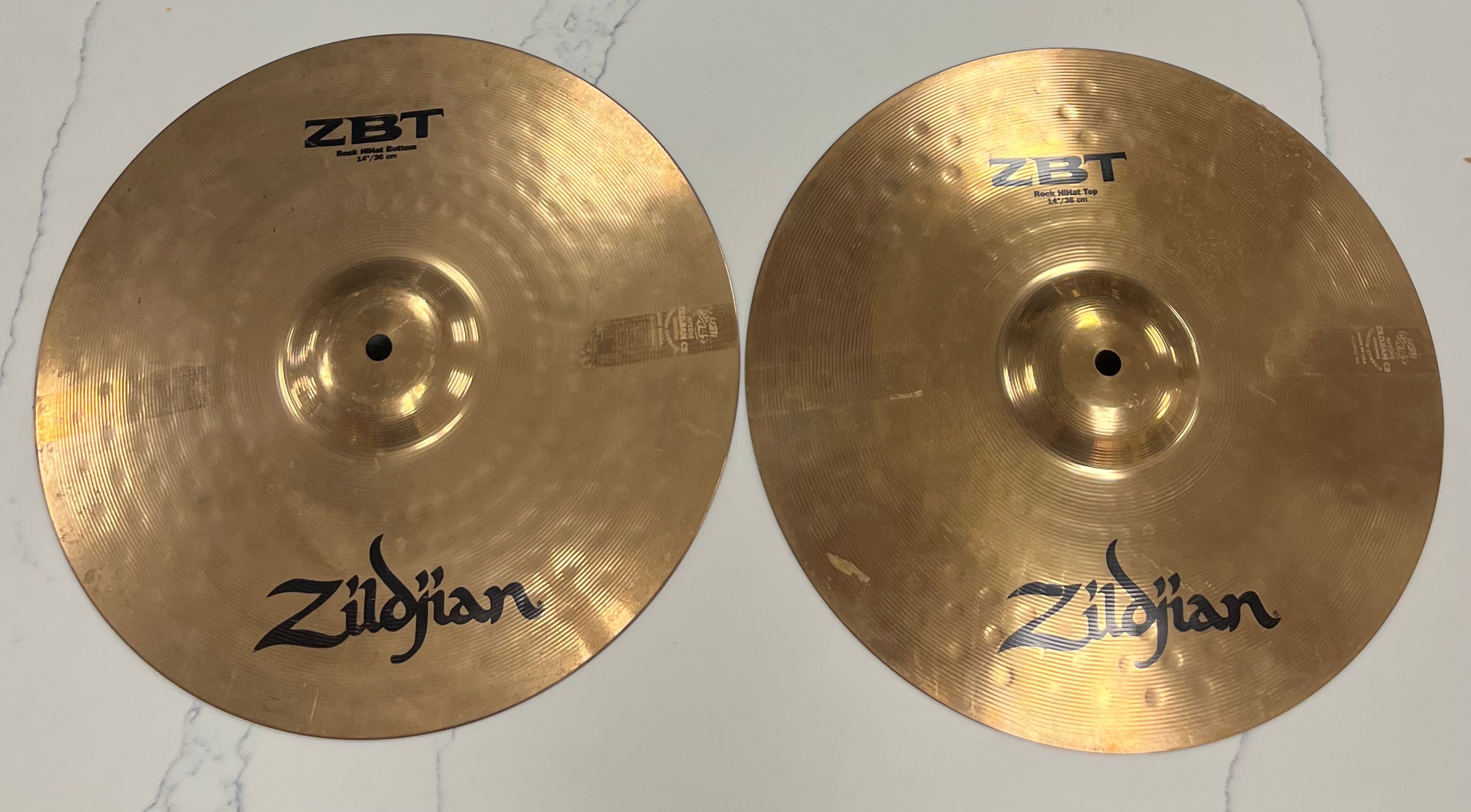 Zildjian ZBT Rock 14 inch Hi Hats USED GOOD CONDITION