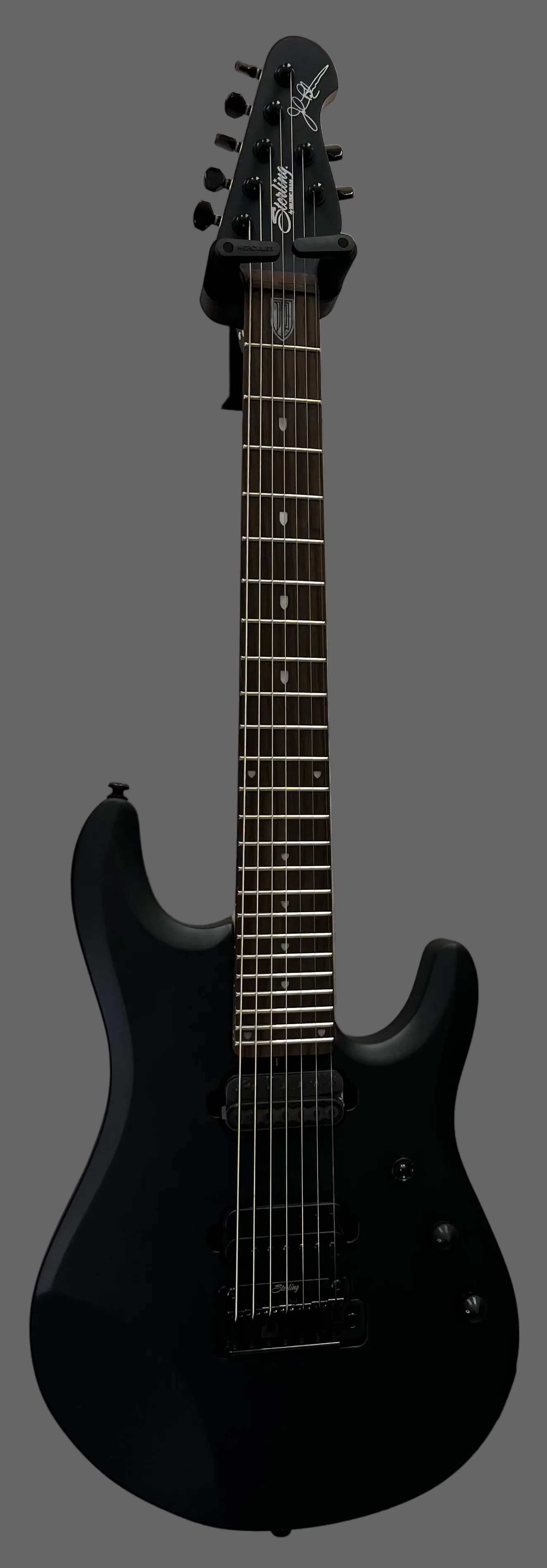 Sterling by Music Man JP70 7 String Electric Guitar - Stealth Black JP70-SBK-R1 STJP70SBKR1 SERIAL NUMBER SB36273 - 7 LBS 7 OZ