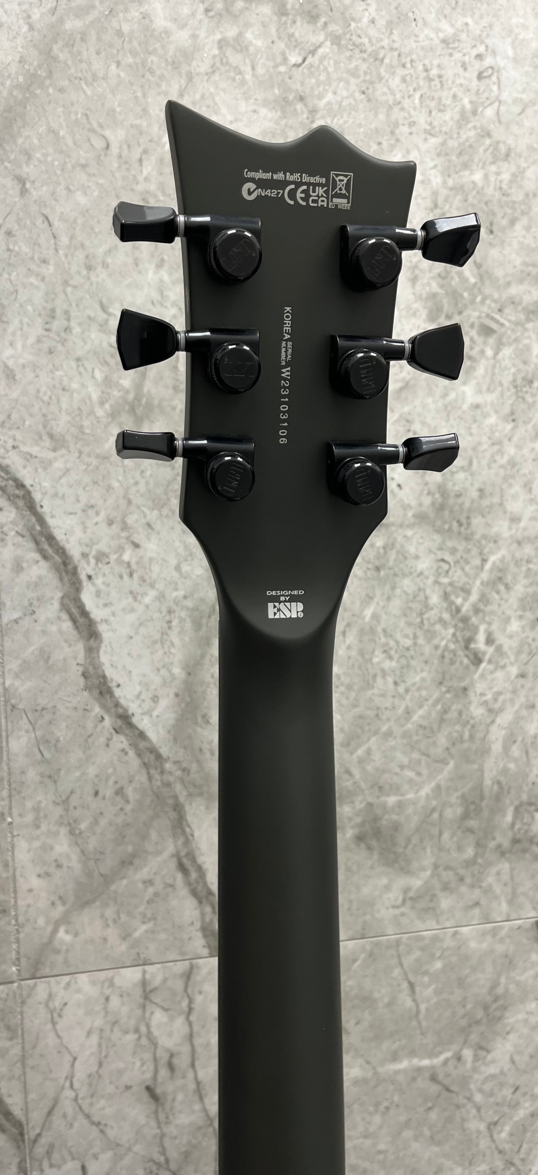 ESP LTD EC-1000 EC1000 FISHMAN PICKUPS AND STAINLESS STEEL FRETS Woodland Camo Satin LEC1000WCS PLAYER GRADE - SERIAL NUMBER W23103106 - 7 LBS 4 OZ