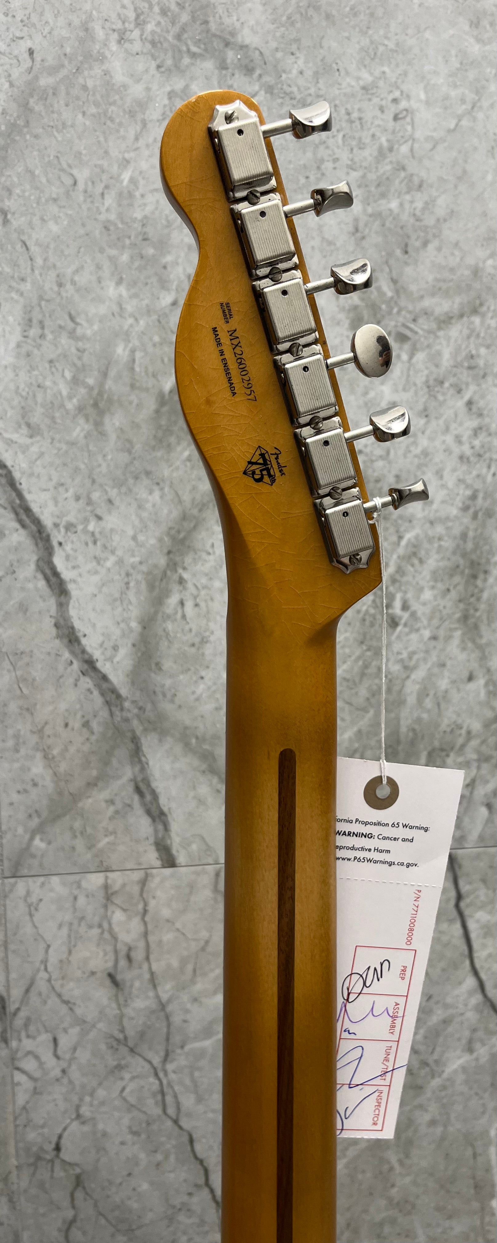 Fender 75th Anniversary Vintera Road Worn 1951 Telecaster Maple Fingerboard Butterscotch Blonde 0140122750 SERIAL NUMBER MX26002957 - 7 LBS 13 OZ