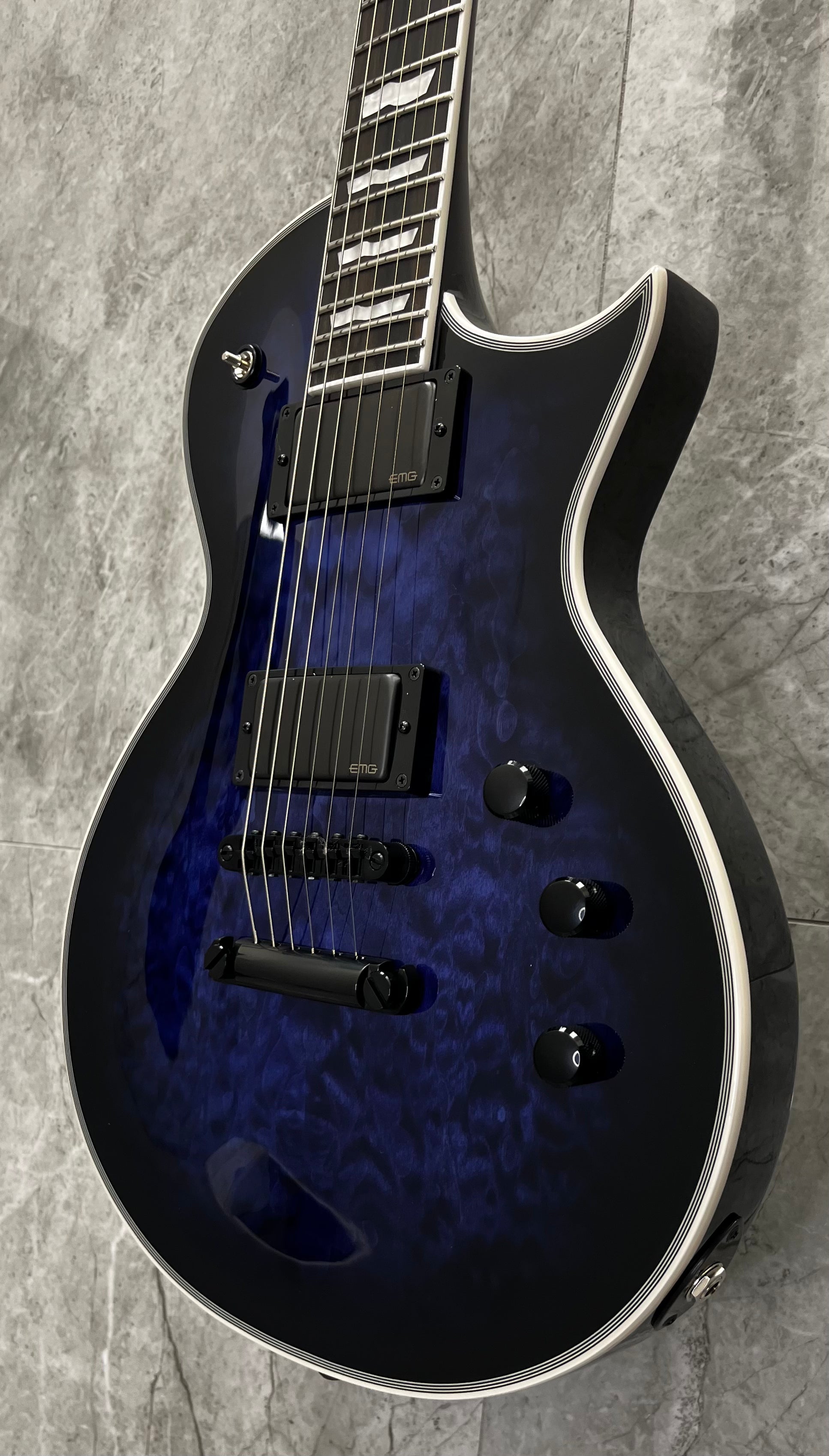 ESP E-II EII Eclipse Electric Guitar, Reindeer Blue EIIECQMRDB SERIAL NUMBER ES7645253 - 8 LBS 3 OZ