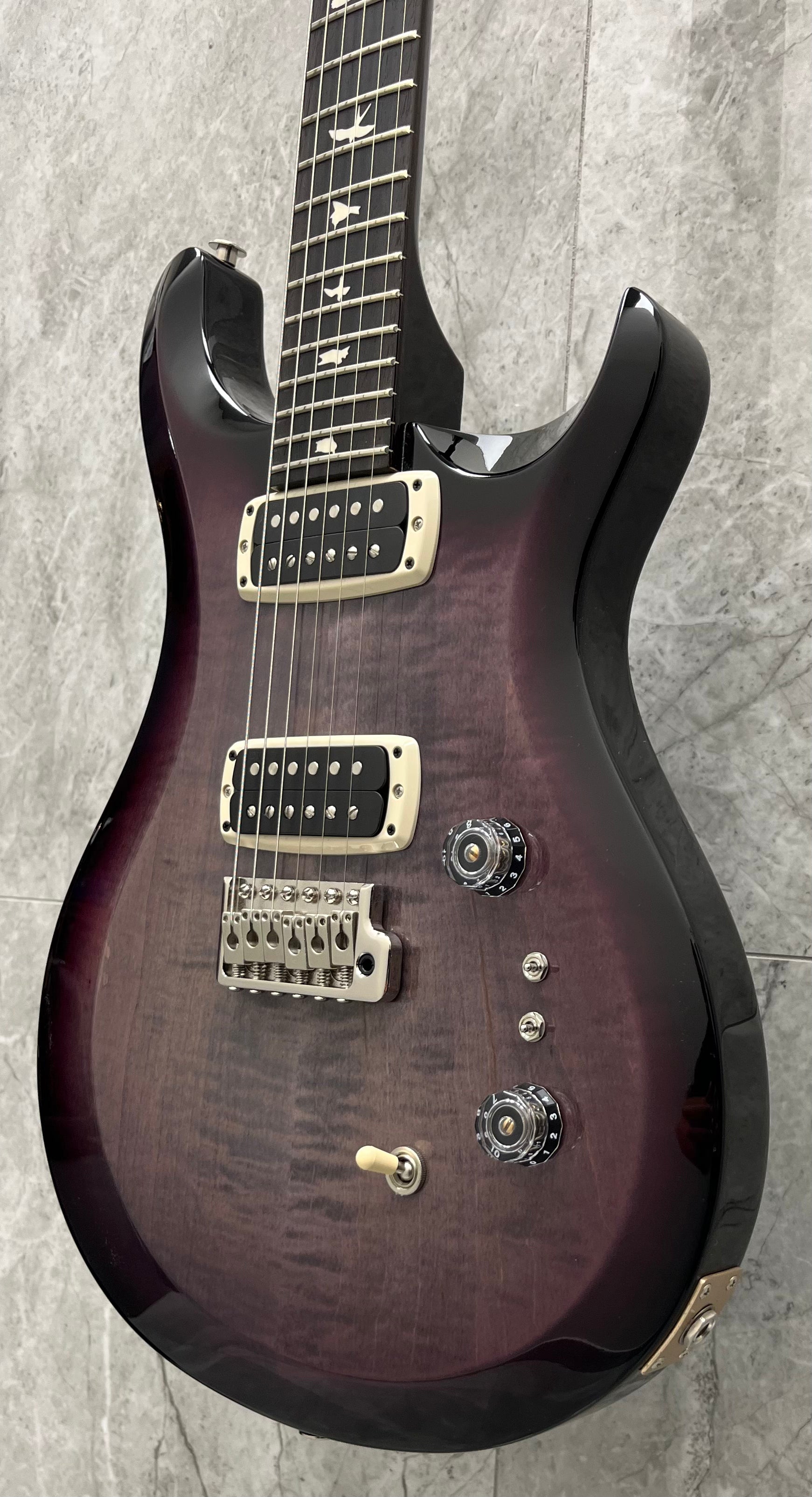 PRS Guitars USA S2 Custom 24-08 G2 - Faded Gray Black Purple SMOKE Burst 112819::G2 SERIAL NUMBER 25 S2081697 - 7.4 LBS