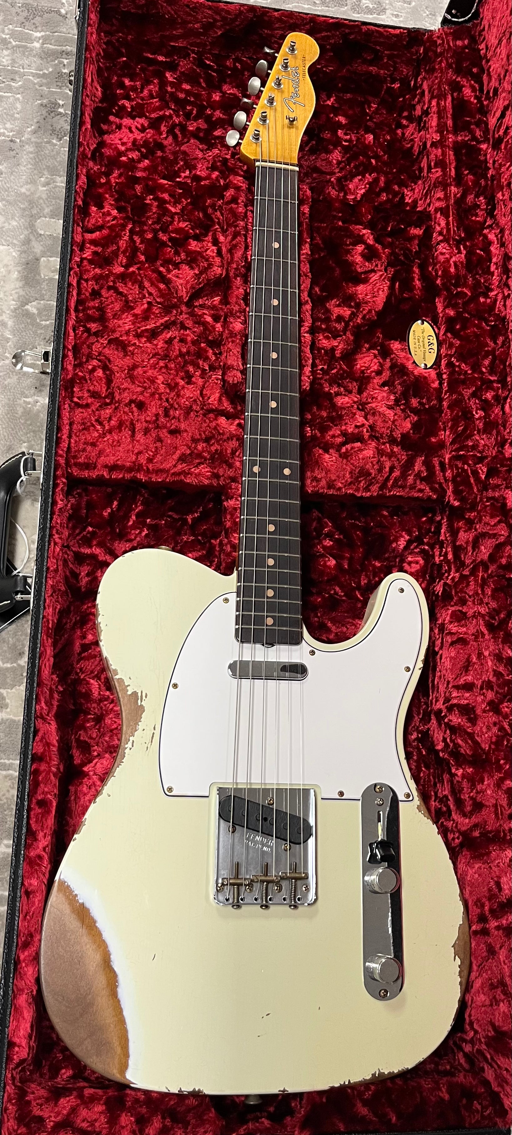 Fender Custom Shop 1961 Telecaster Heavy Relic Rosewood Fingerboard, Faded Aged Tomatillo Green 9235700028 SERIAL NUMBER CZ588211 - 7LBS 7OZ