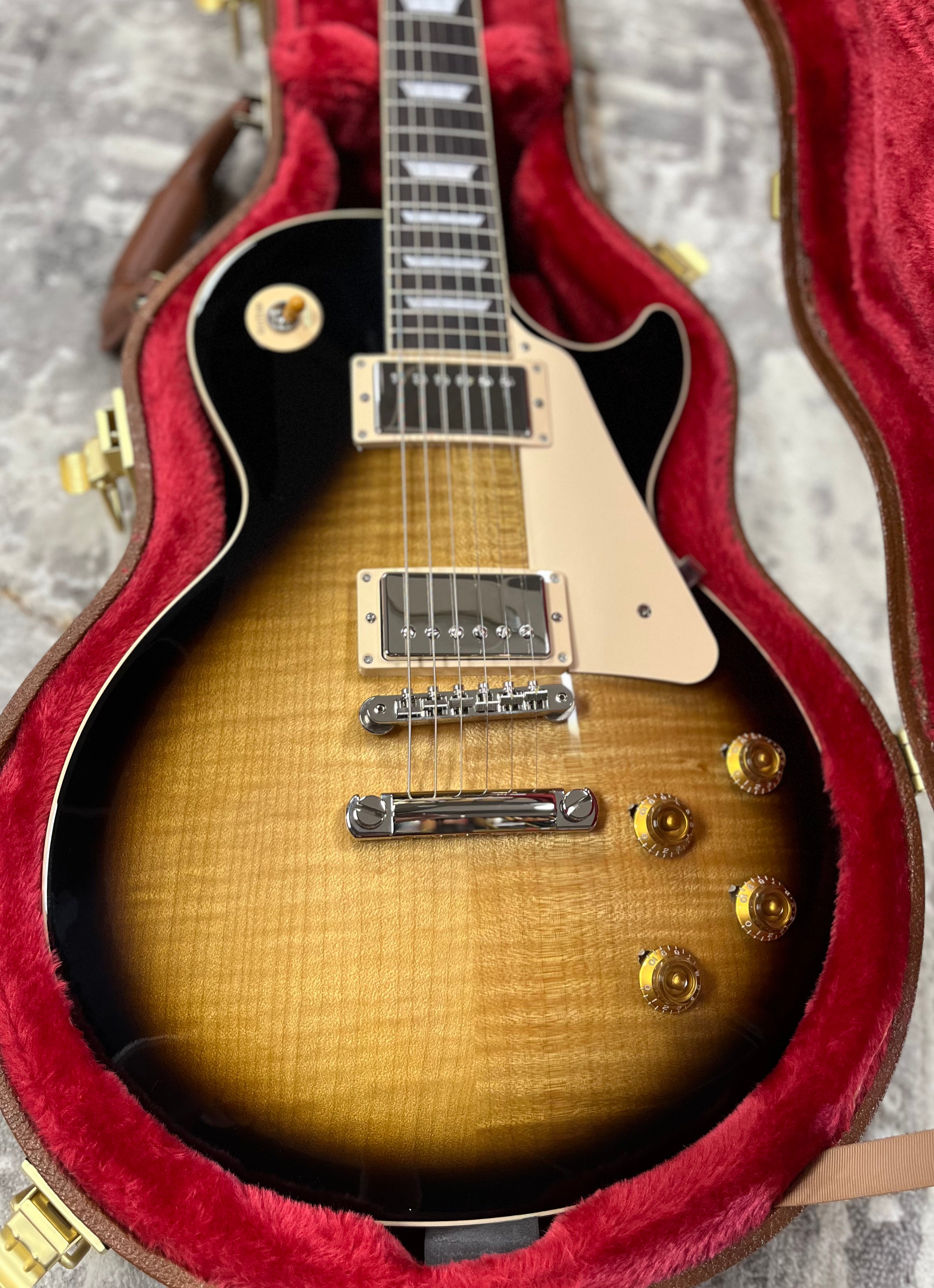 Gibson USA Les Paul Standard 50s Figured Flame Top LPS500TONH Tobacco Burst SERIAL NUMBER 204130303 - 8.2 LBS