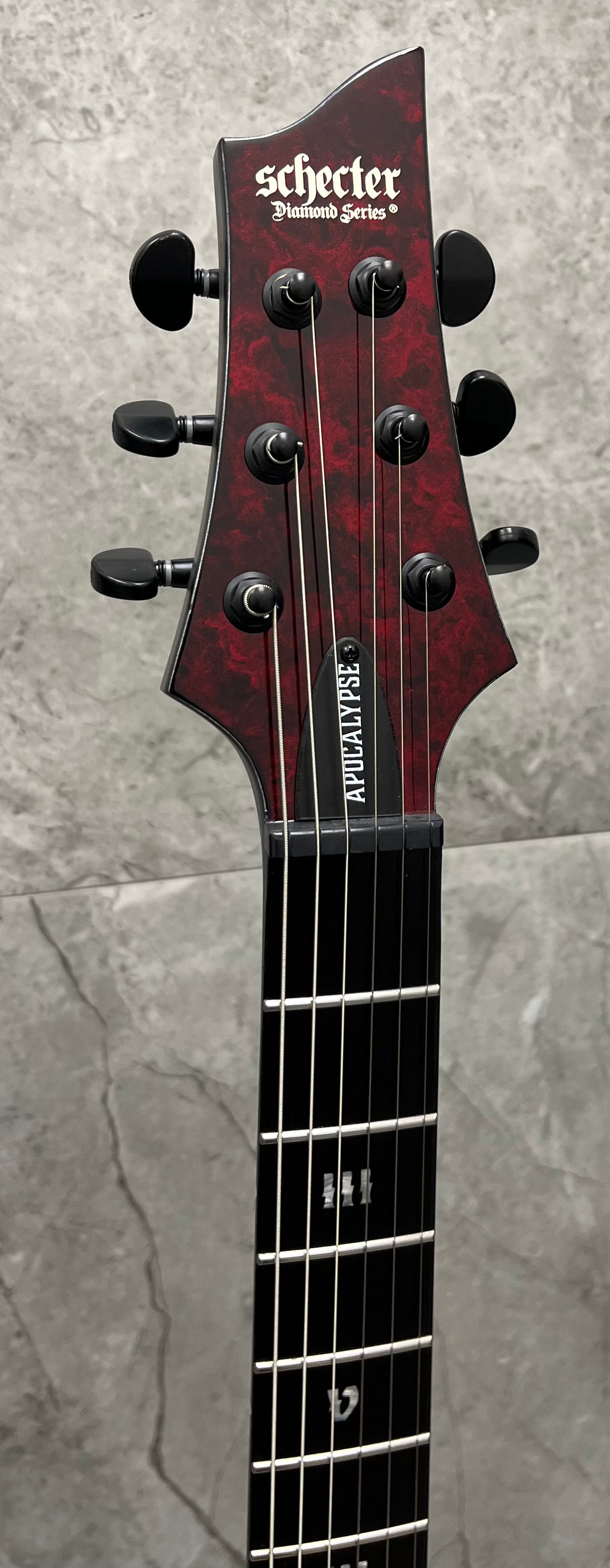 Schecter C-1 Apocalypse Electric Guitar Red Reign 3055-SHC SERIAL NUMBER W24081418 - 8.6 LBS
