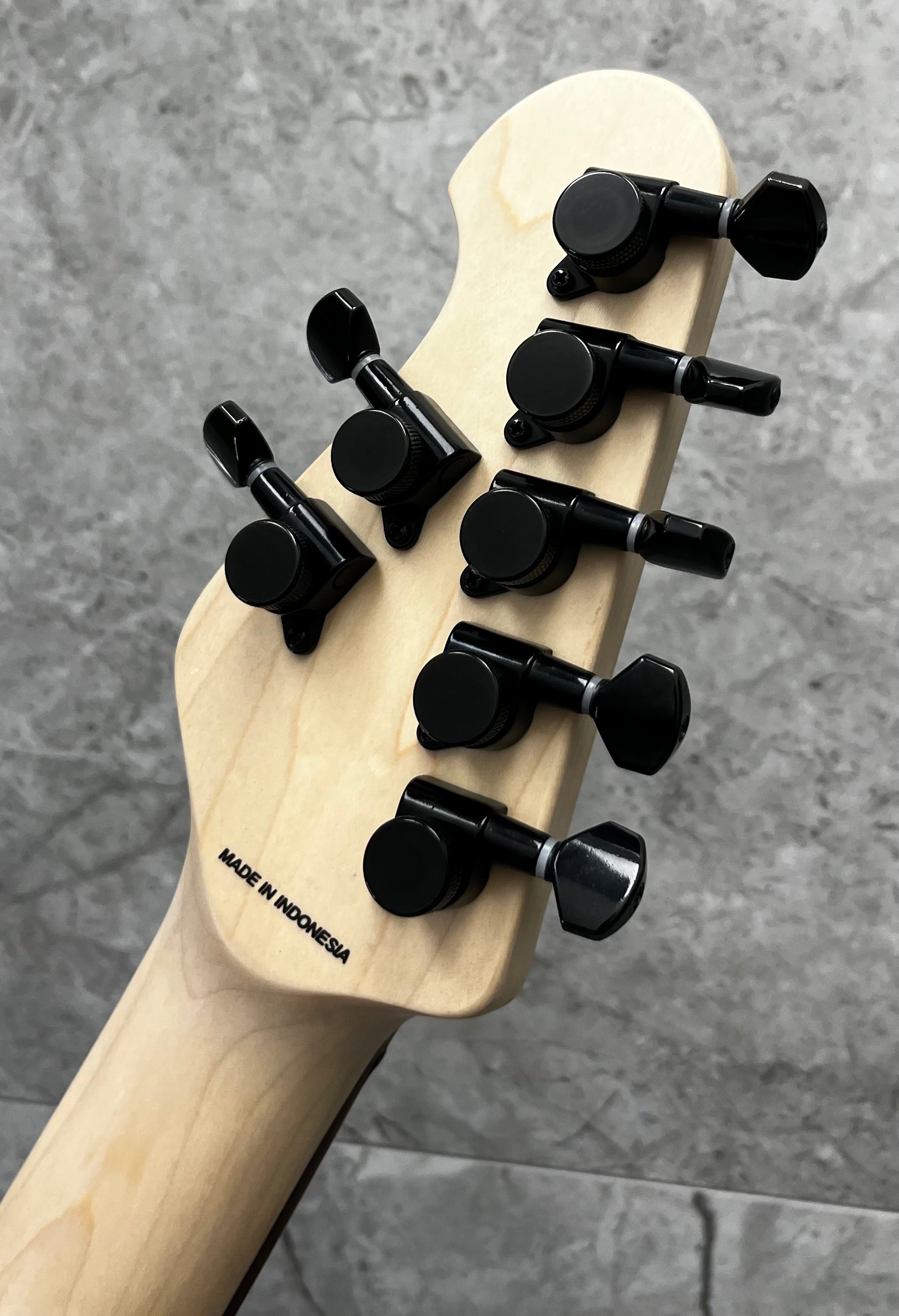 Sterling by Music Man JP70 7 String Electric Guitar - Stealth Black JP70-SBK-R1 STJP70SBKR1 SERIAL NUMBER SB36273 - 7 LBS 7 OZ