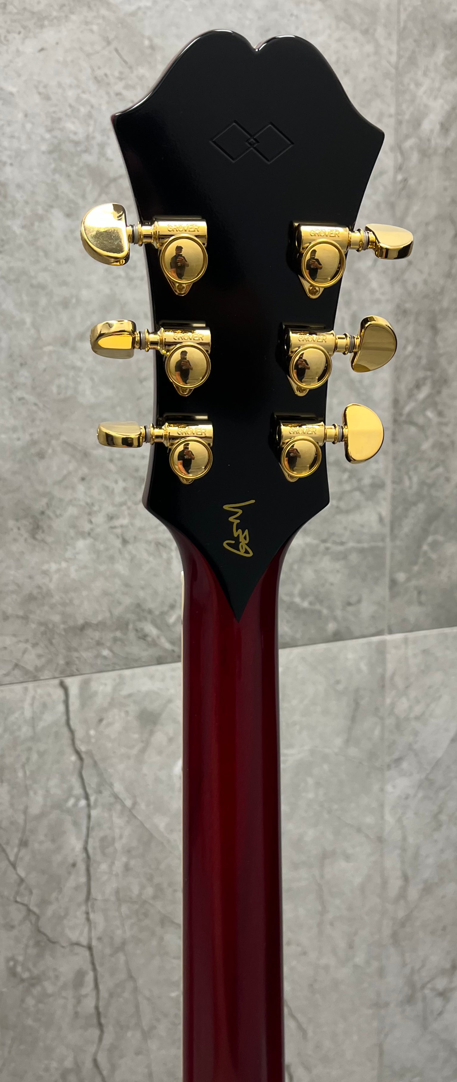 Epiphone Oasis Masterbilt Gem Archer Sheraton Left Handed EMGASCHGHLH SERIAL NUMBER 25051511292 - 8 LBS 12 OZ