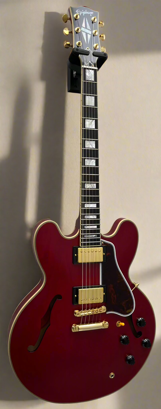 Epiphone ES355 ( GIBSON HEADSTOCK ) 1959 ES-355 w/Case - Cherry Red EC35559CHVGH SERIAL NUMBER 24101510724 - 8.8 LBS