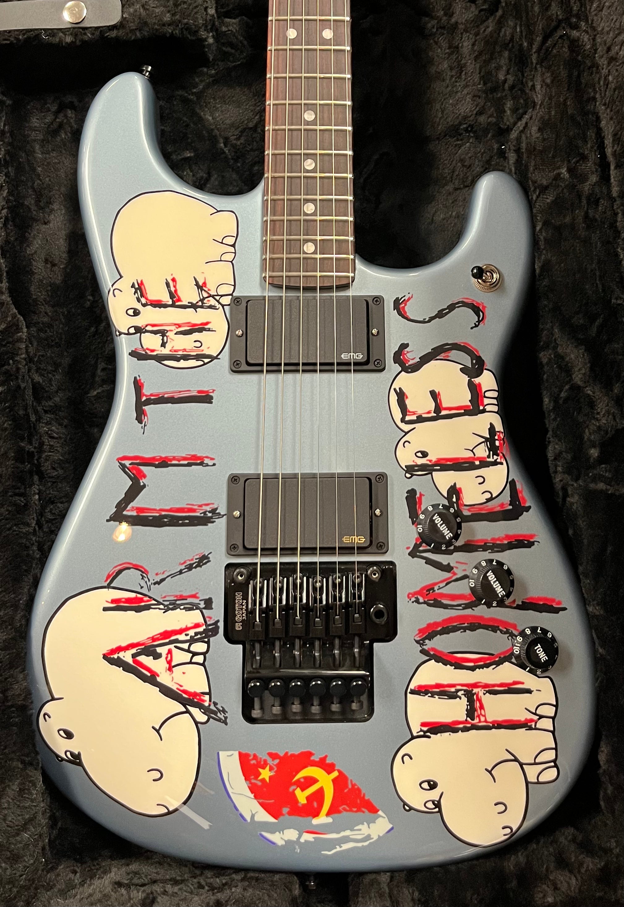 Fender Presents Tom Morello "Arm The Homeless" Rosewood Fingerboard Blue Ice Metallic 0140360783 SERIAL NUMBER TM25000364 - 8 LBS 2 OZ