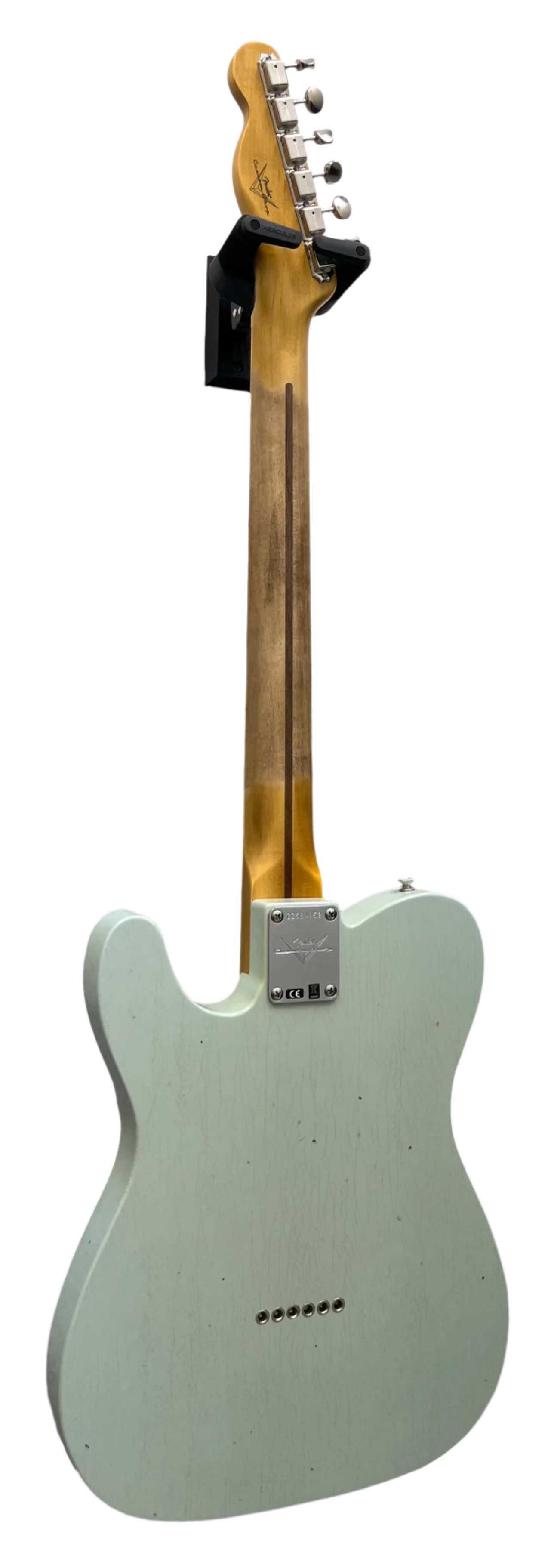 Fender USA Custom Shop 1955 Telecaster Journeyman Relic with Closet Classic Hardware, 1-Piece Quartersawn Maple Neck, Super Aged Sonic Blue 9235700023 SERIAL NUMBER CZ584952 - 7.0 LBS