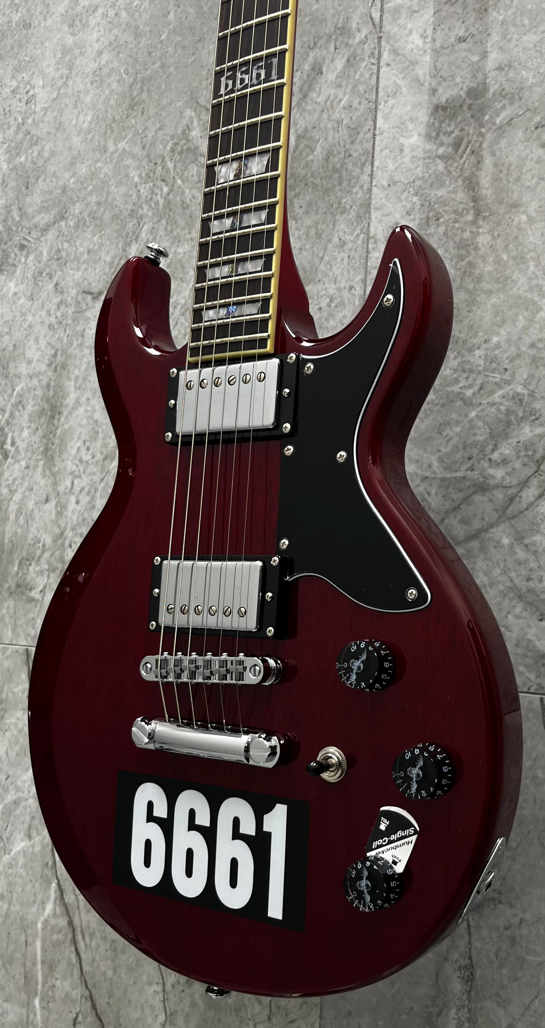 Schecter ZV-CST-REISSUE-STC ZACKY VENGEANCE 6661 ARTIST SIGNATURE See Thru Cherry 26-SHC SERIAL NUMBER W26040886 - 6 LBS 3 OZ
