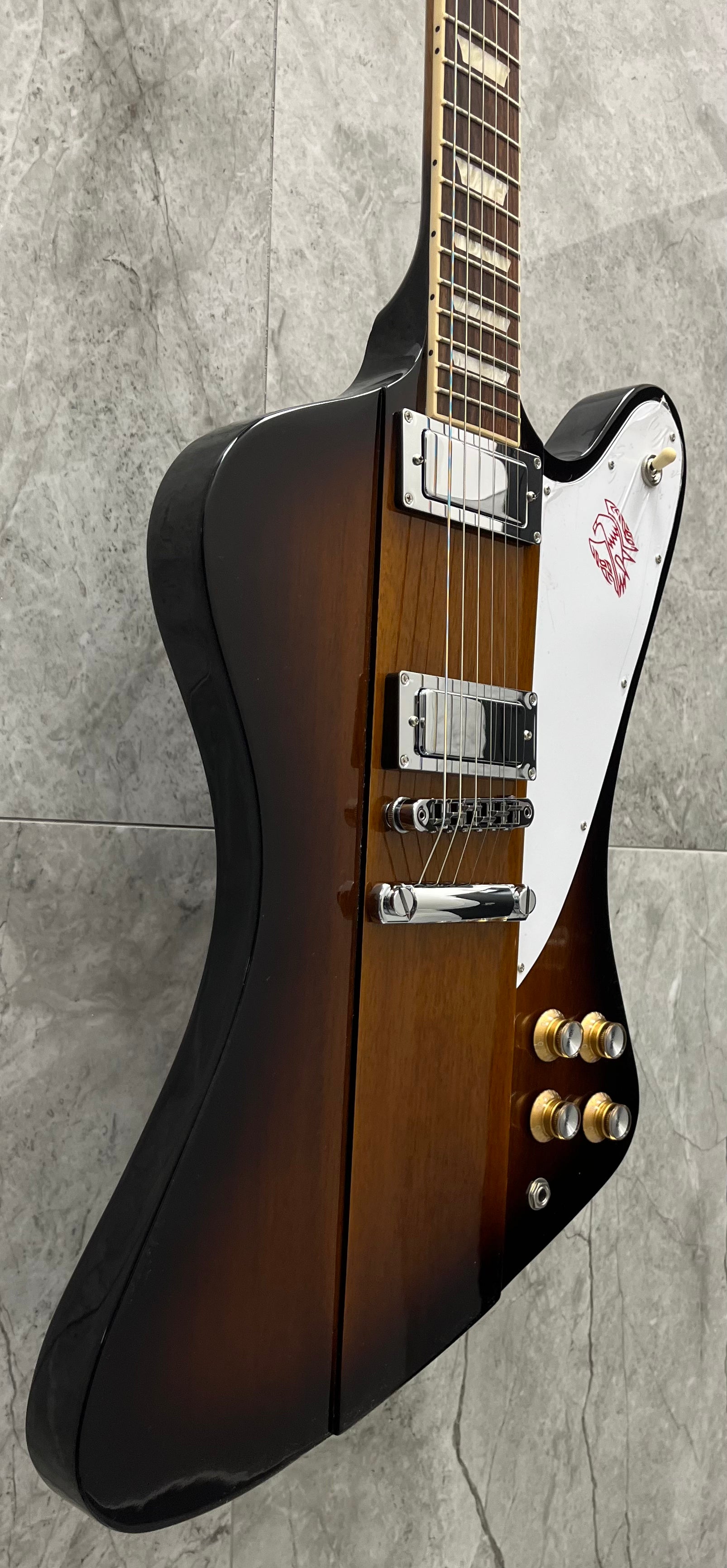 Gibson USA Firebird Platypus Electric Guitar with Hardshell Case - Tobacco Sunburst DSFRP00TBCH