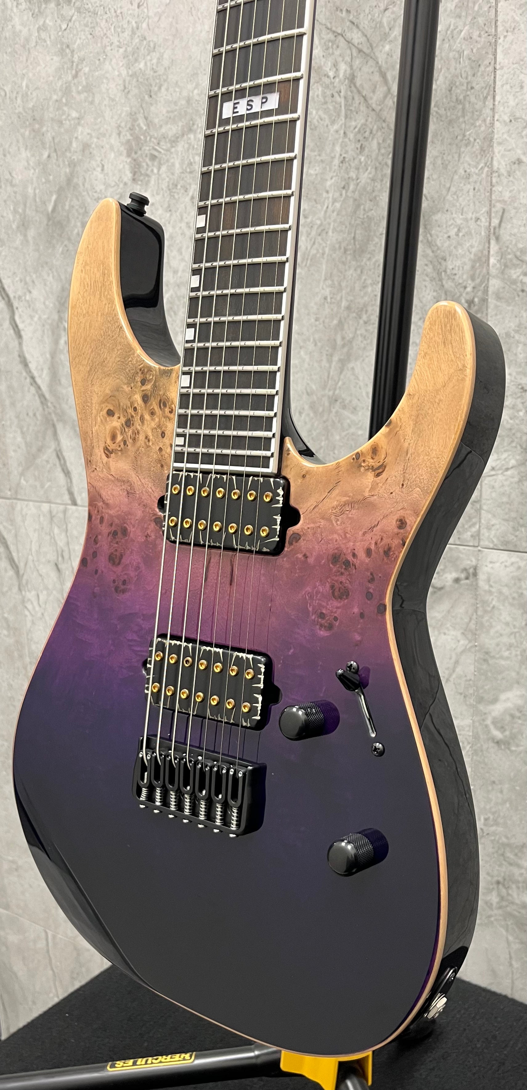 ESP E-II M-II 7 NT 7 String Electric Guitar Purple Natural Fade EII MII EIIMII7NTHSPRNFD MADE IN JAPAN