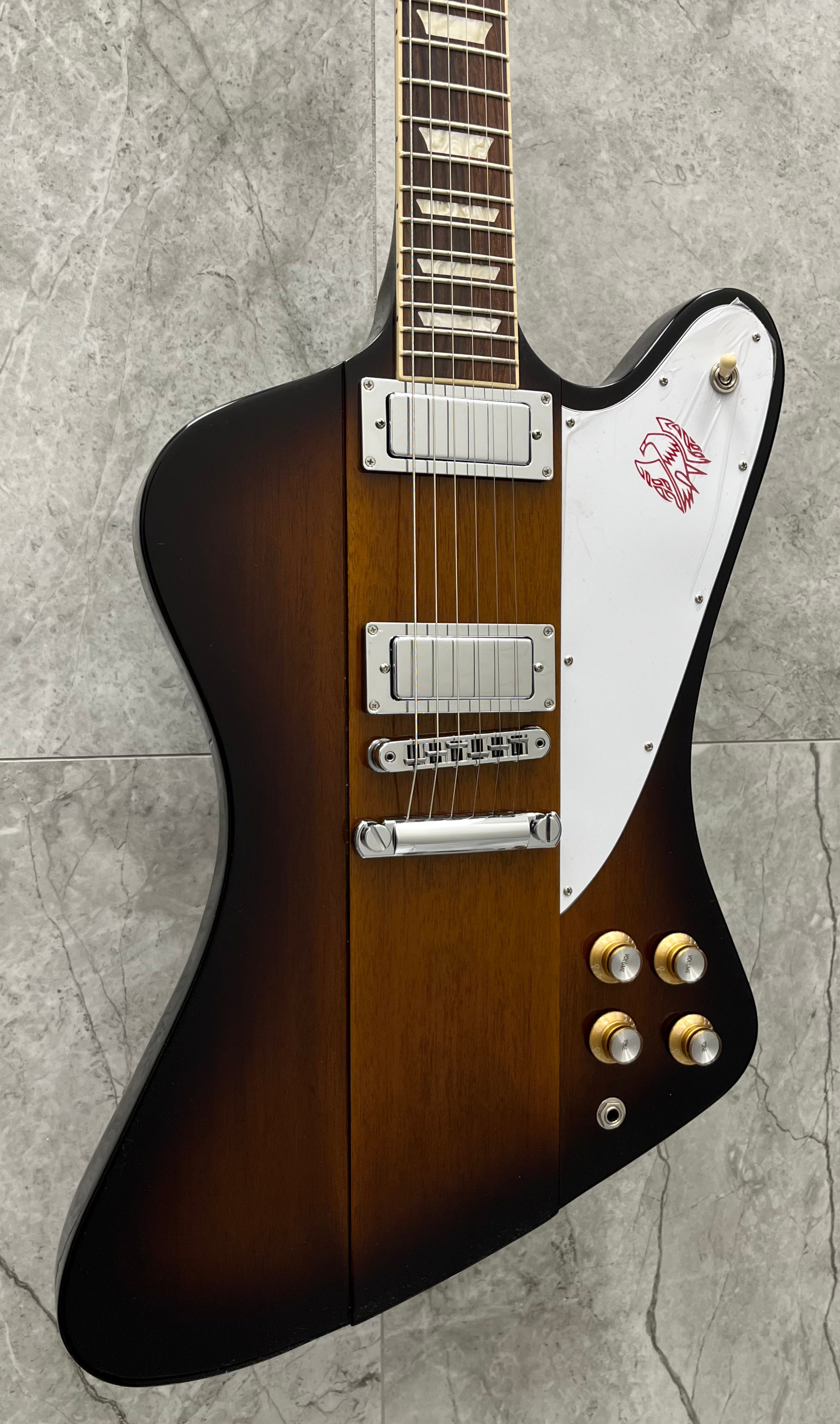 Gibson USA Firebird Platypus Electric Guitar with Hardshell Case - Tobacco Sunburst DSFRP00TBCH