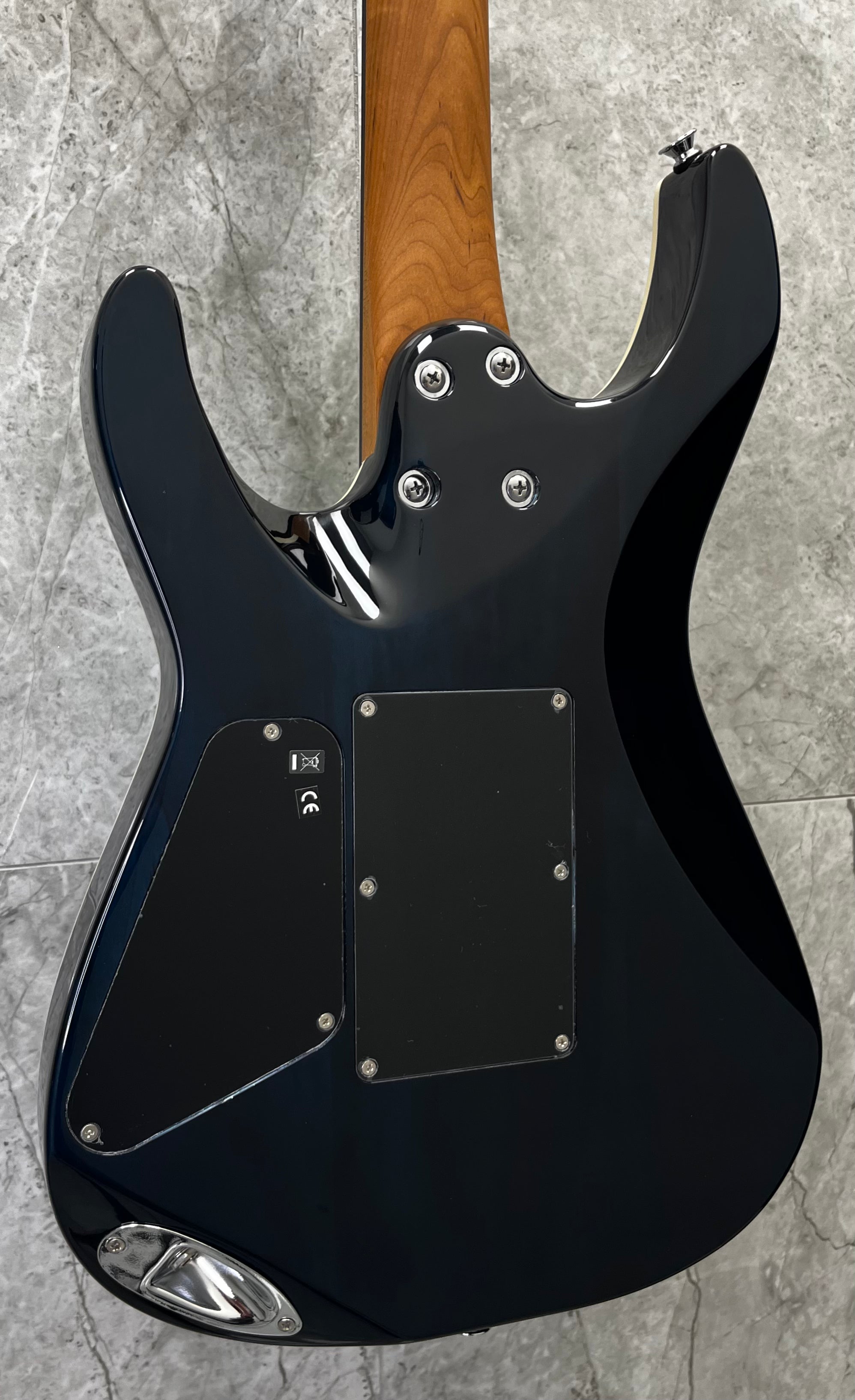 Charvel Pro-Mod Plus Dinky DK24 HSS 2PT EB QM, Ebony Fingerboard, Blue Curaçao 2972813546 SERIAL NUMBER ICC2601378 - 7 LBS 1 OZ