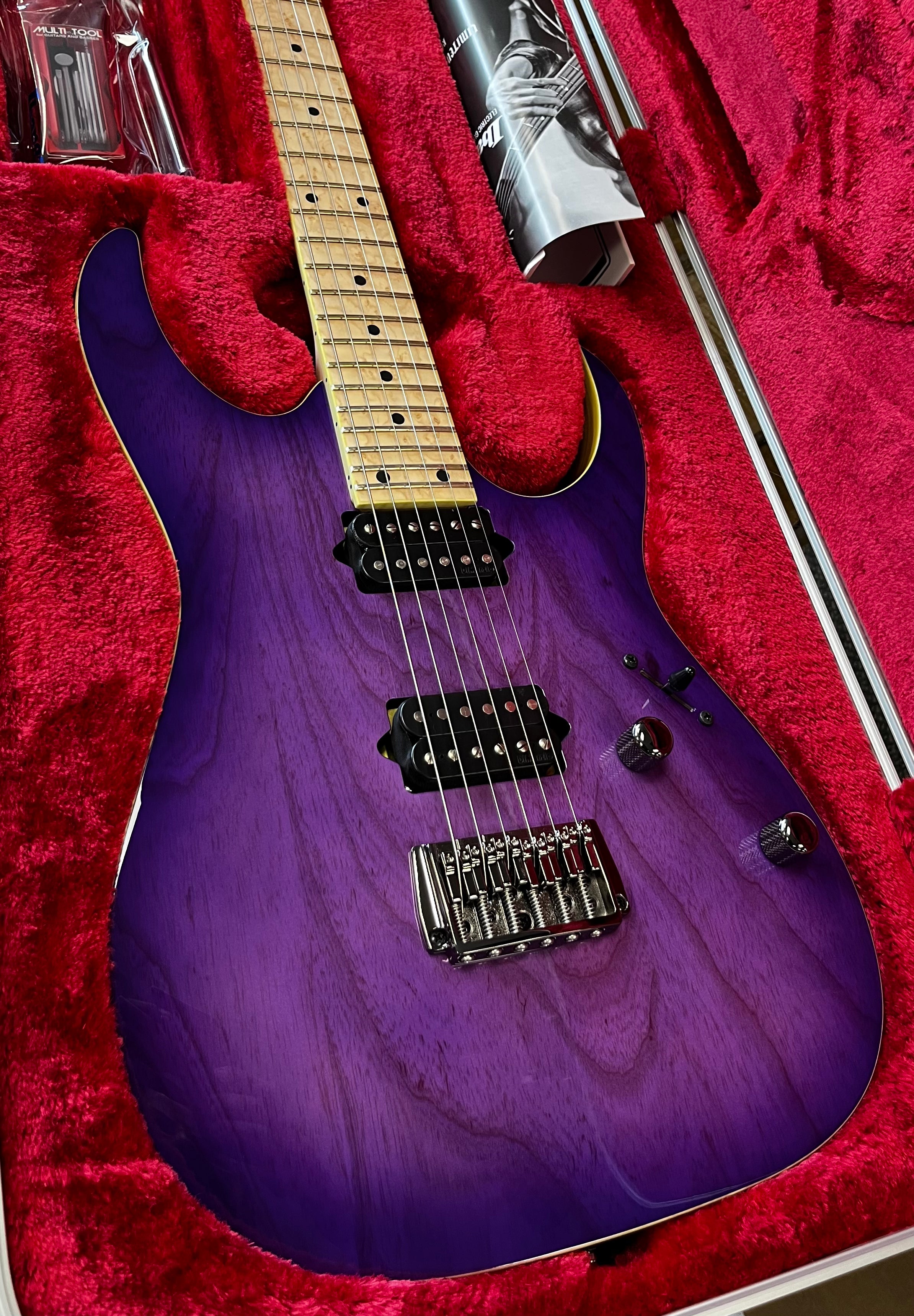 Ibanez RG Prestige Made in Japan 6 string Electric Guitar w/Case - Royal Plum Burst RG652AHMFXRPB SERIAL NUMBER F2607456 - 6 LBS 14 OZ