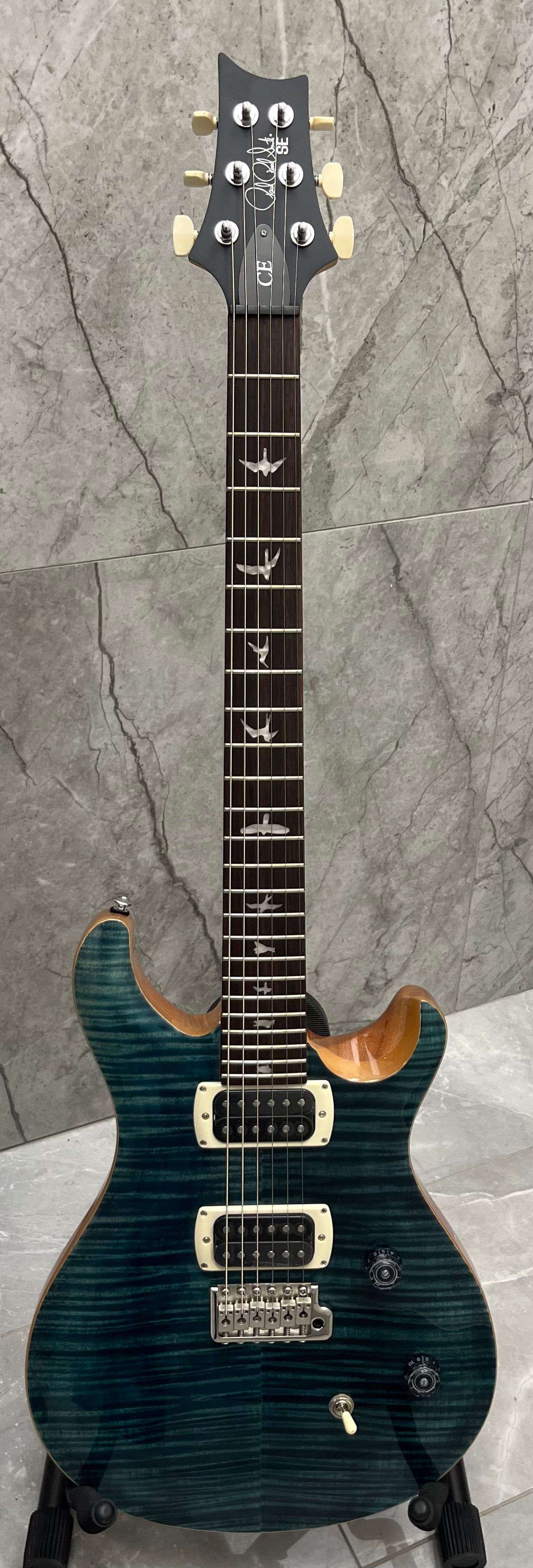 PRS Guitars SE CE 24 Electric Guitar with Gig Bag - Slate Blue 115984::SB SERIAL NUMBER CTIH043681 - 7 LBS 4 OZ