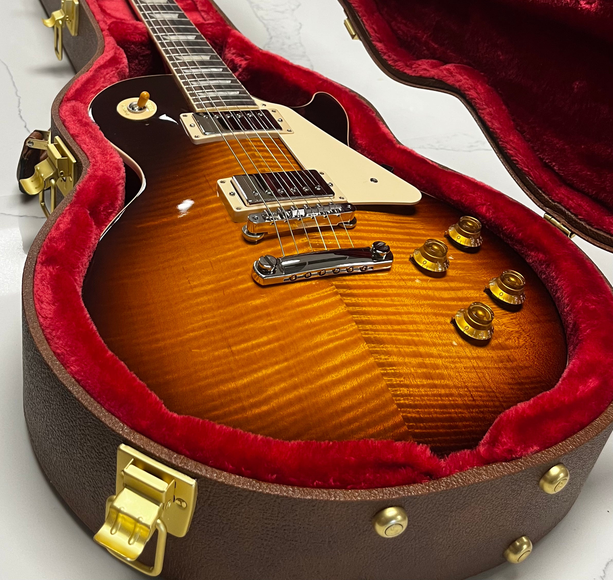 Gibson USA Les Paul Standard 50s AAA Figured Top Kindred Burst LPS5G26KDNH SERIAL NUMBER 234950014 - 9 lbs 4 OZ
