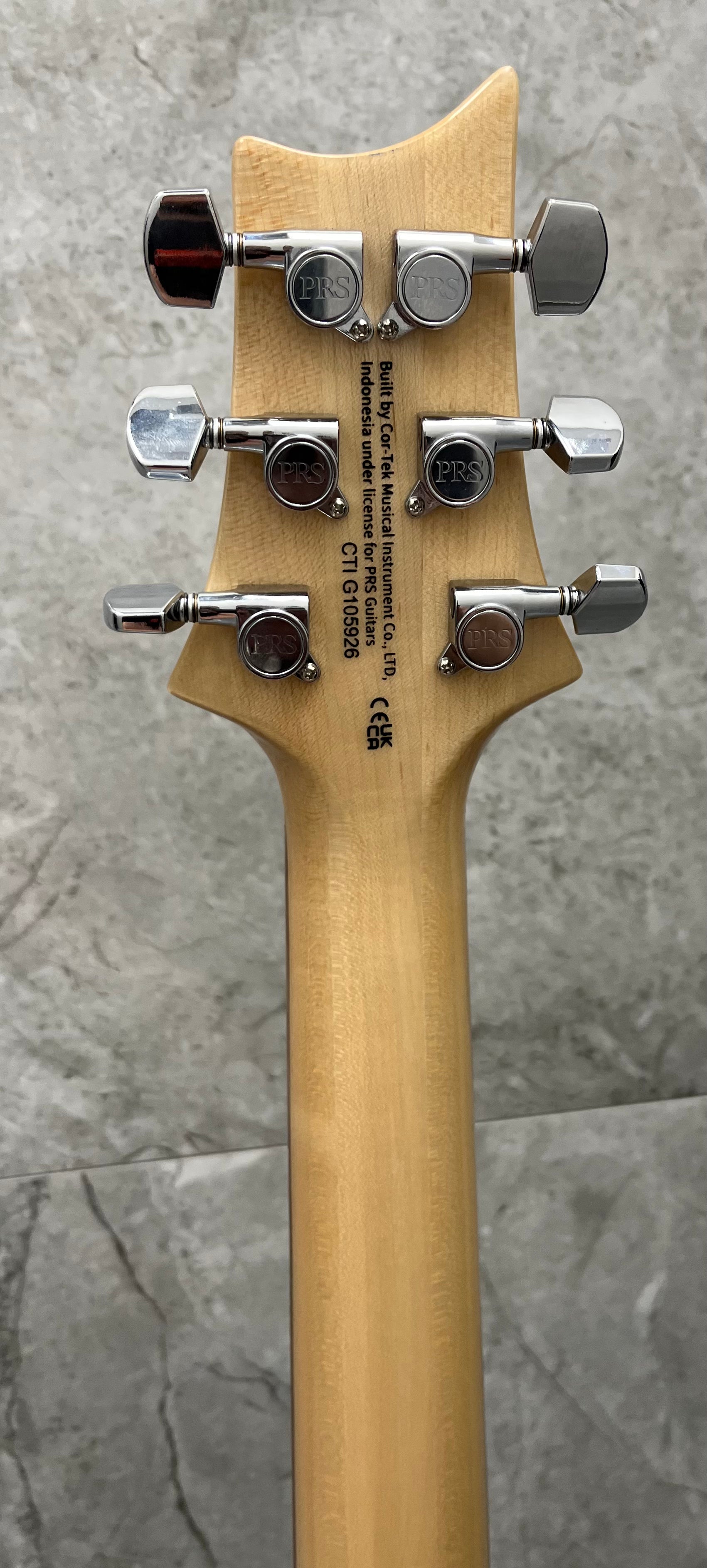 PRS Guitars Limited Edition SE Custom 24 Burled Ash Electric Guitar with Gigbag - Lake Blue 114983::LN: SERIAL NUMBER CTIG105926 - 7.6 LBS