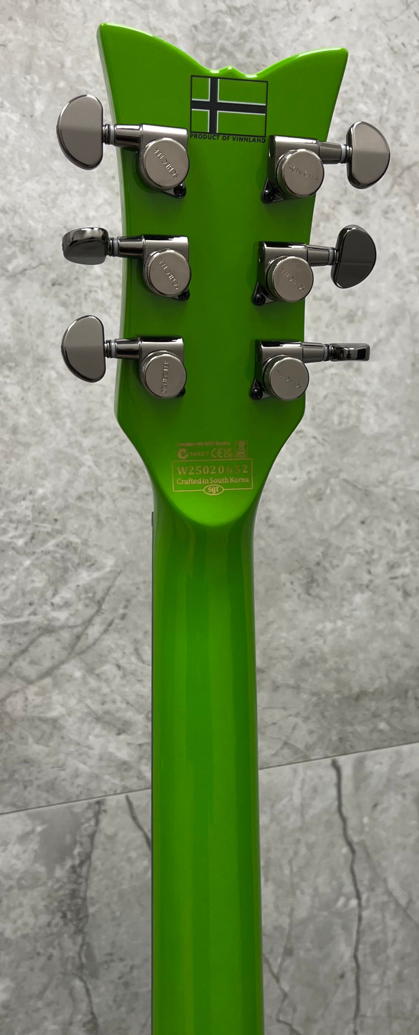 Schecter Kenny Hickey Solo 6 EX S Steele Green Sustainiac 379-SHC SERIAL NUMBER W25020652 - 8.0 LBS